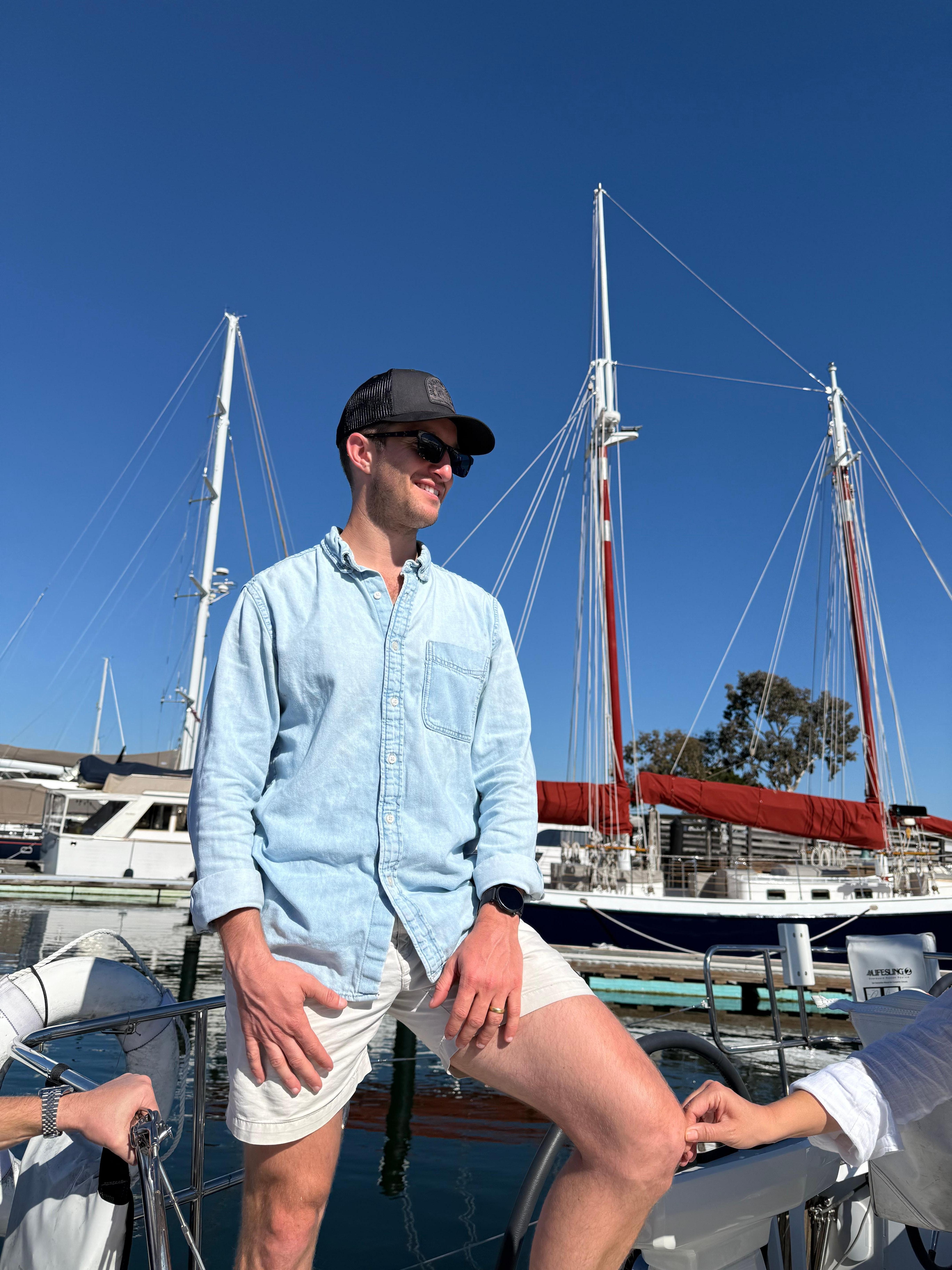 Our son in law and his brothers (accomplished sailors)rented a sailboat and took us out for the day in the waters across from Casa Madrona to start the weekend celebration of our daoughter’s 30th birthday