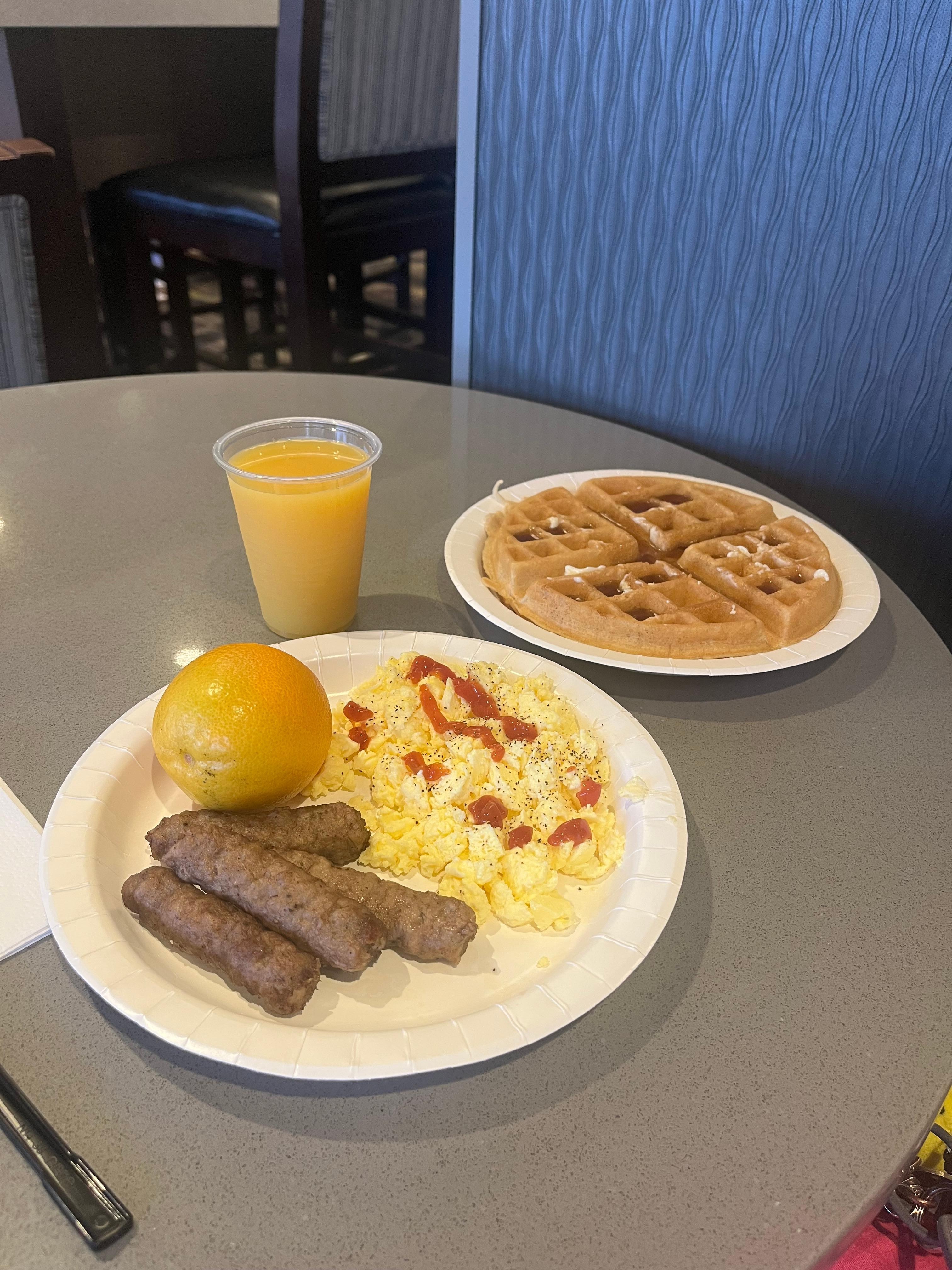 Scrumptious buffet style breakfast! 