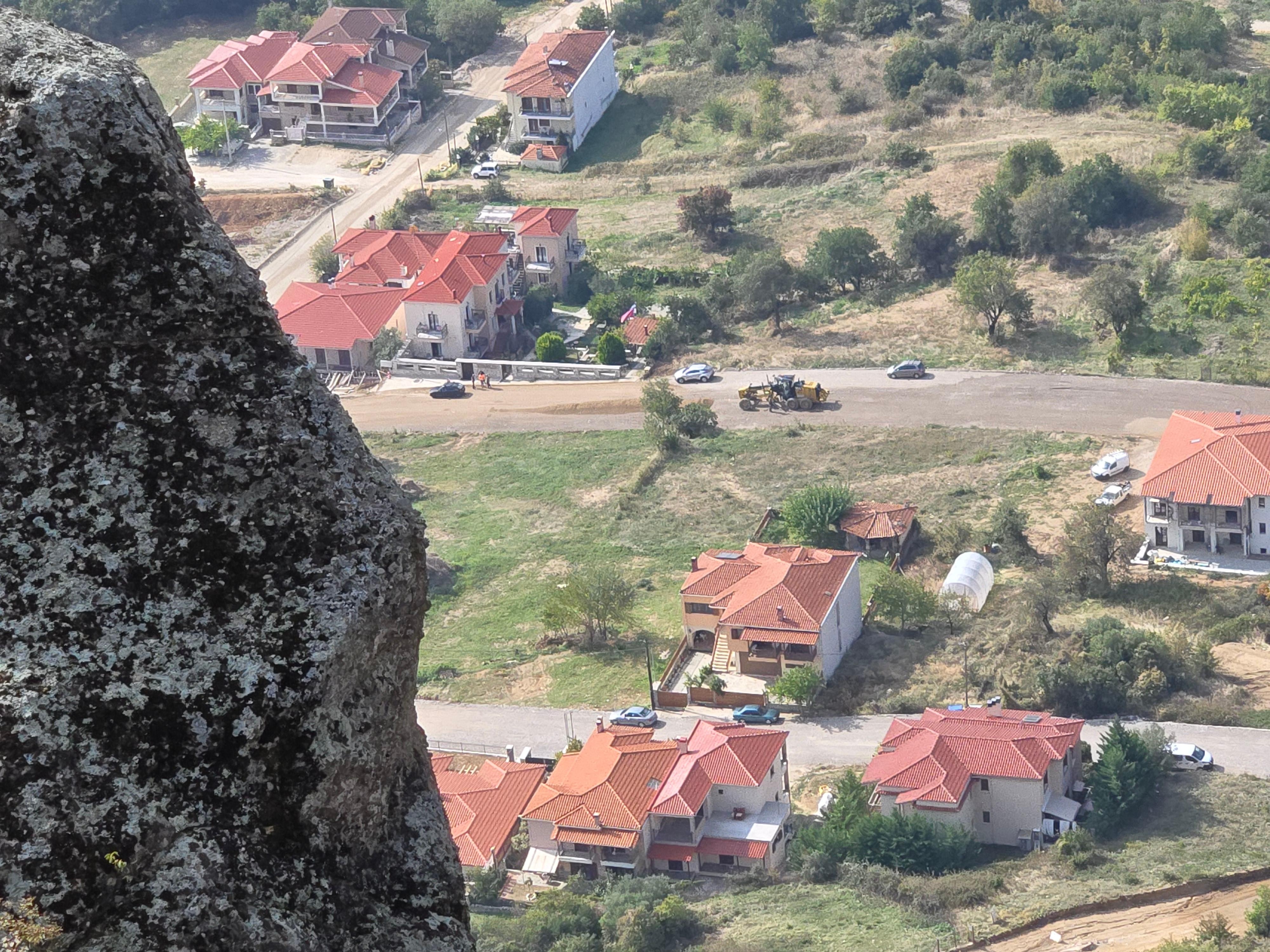 View of hotel from Meteora 