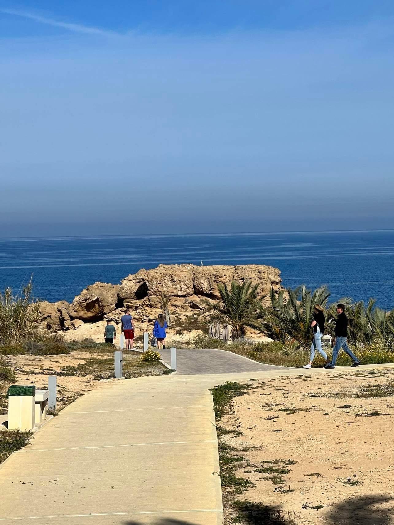 Beach path in front of the hote