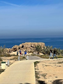 Beach path in front of the hote