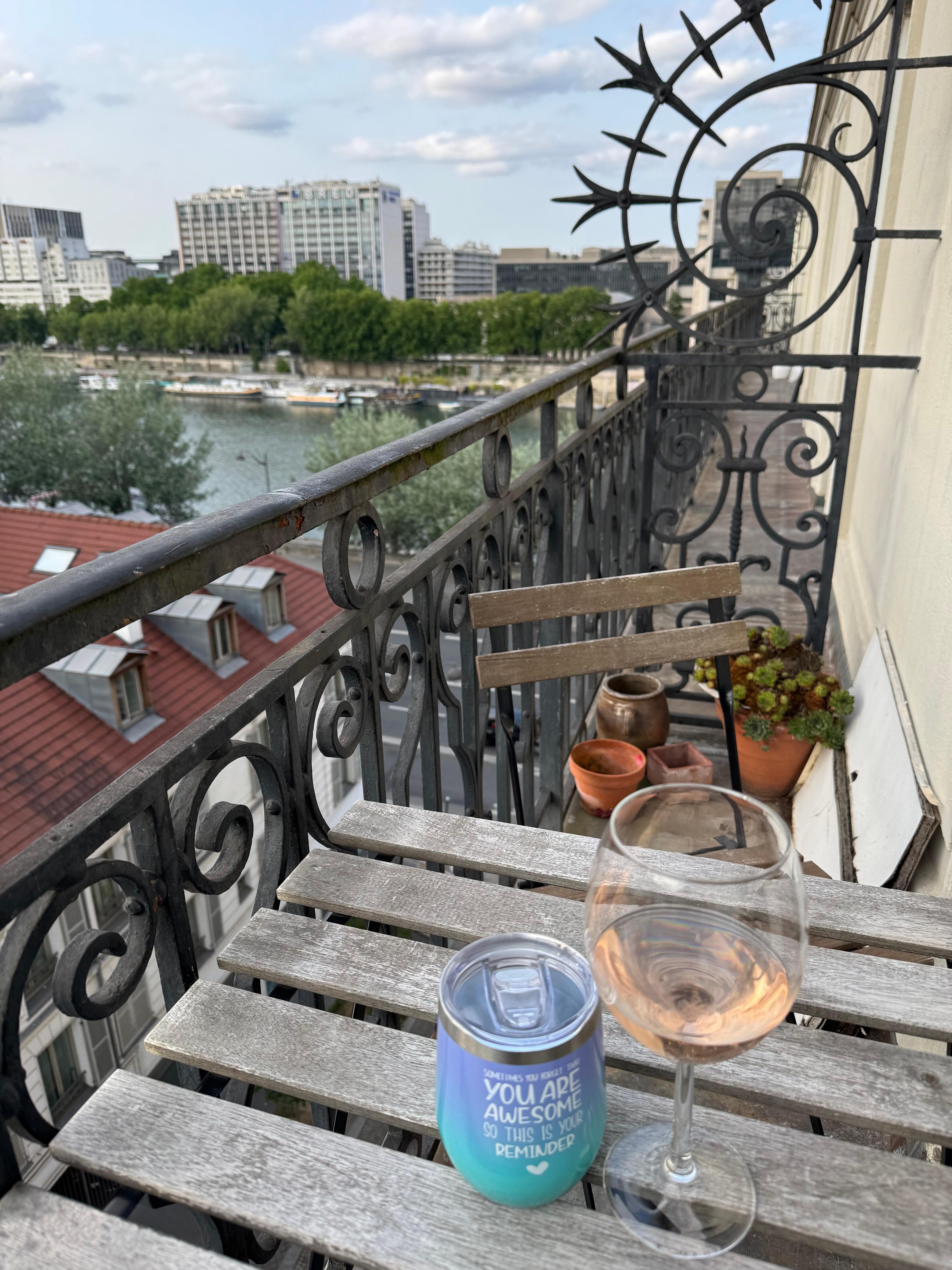View from the balcony of the Seine River