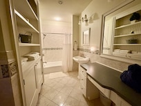 My favorite bathroom in the home - adjacent to a primary bedroom