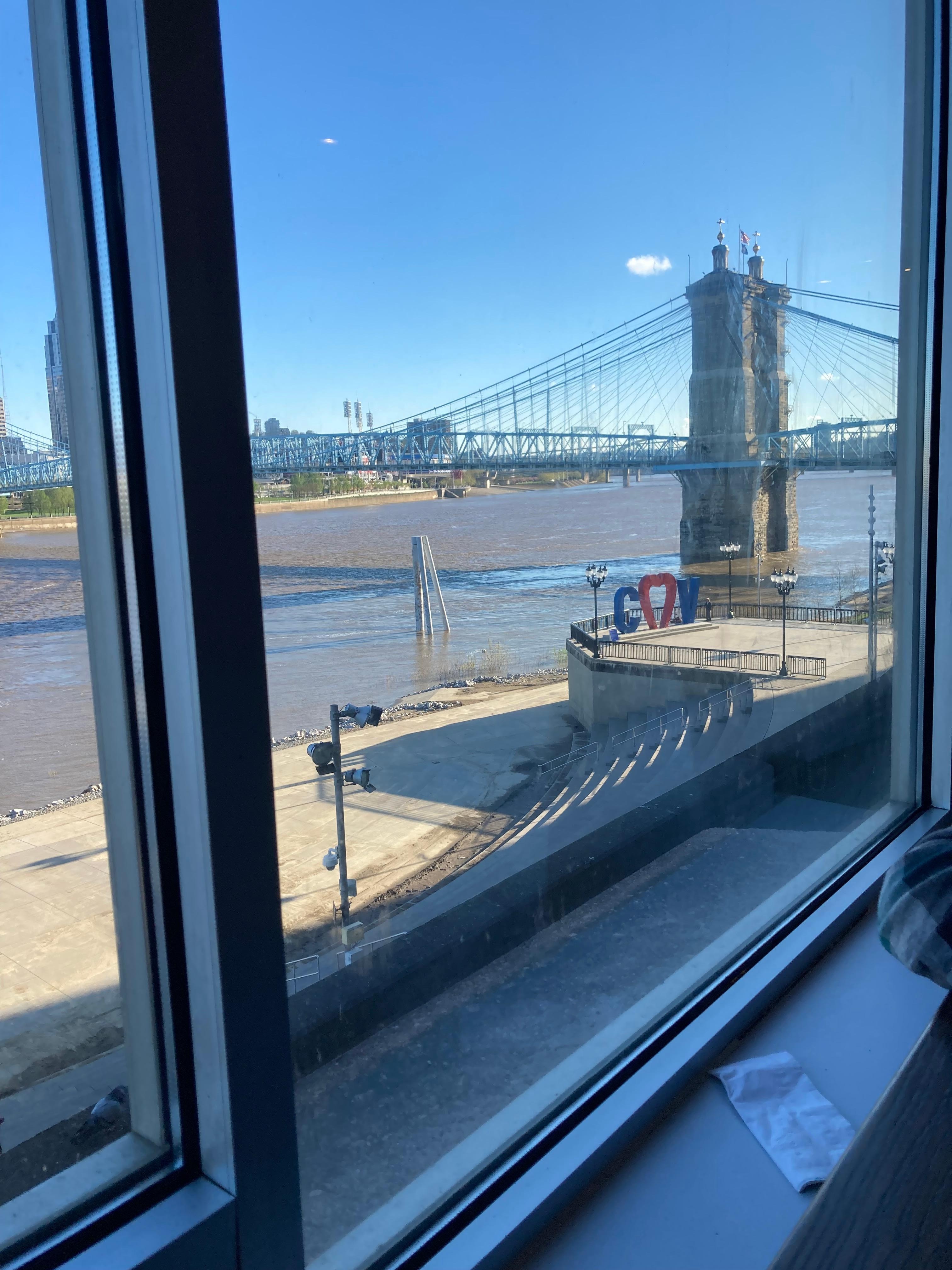 Our view at breakfast.