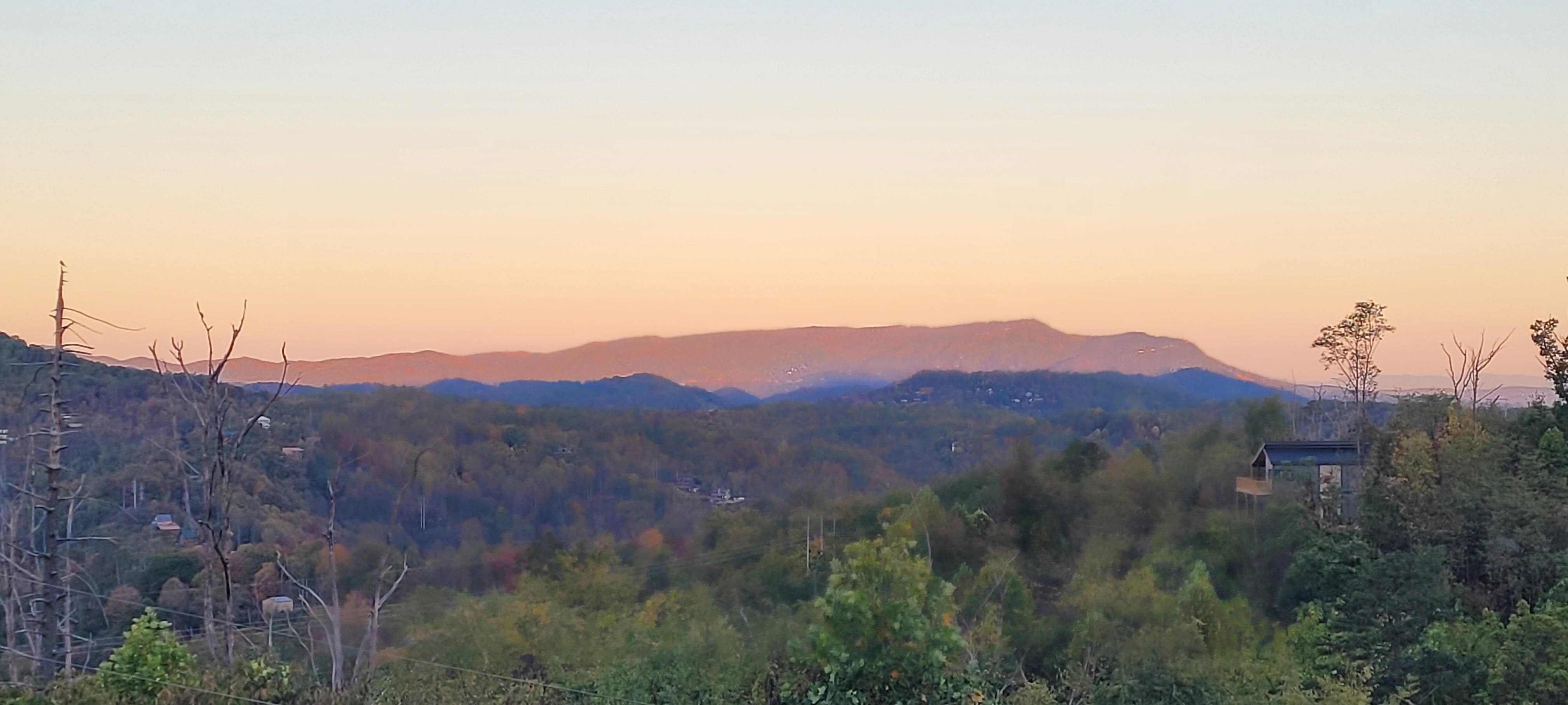 Sunrise from the porch.