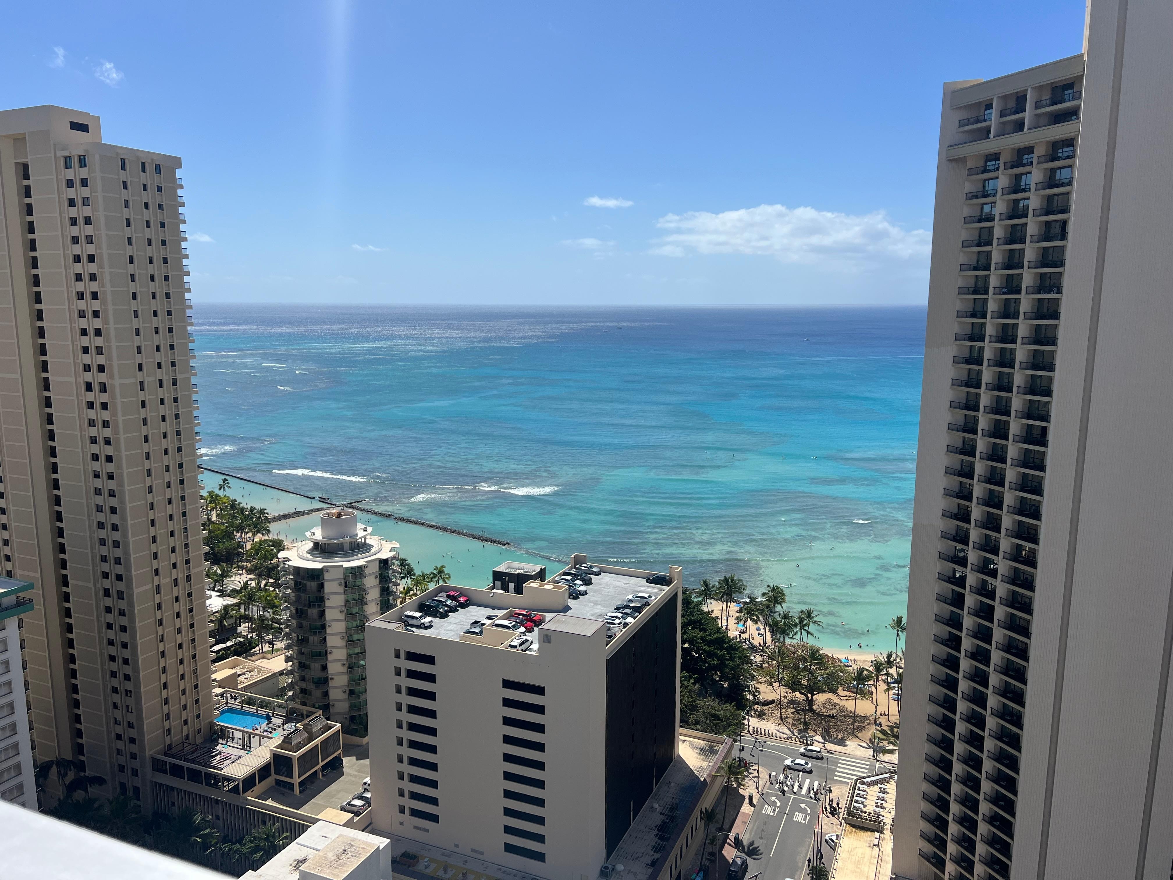 View from room balcony 