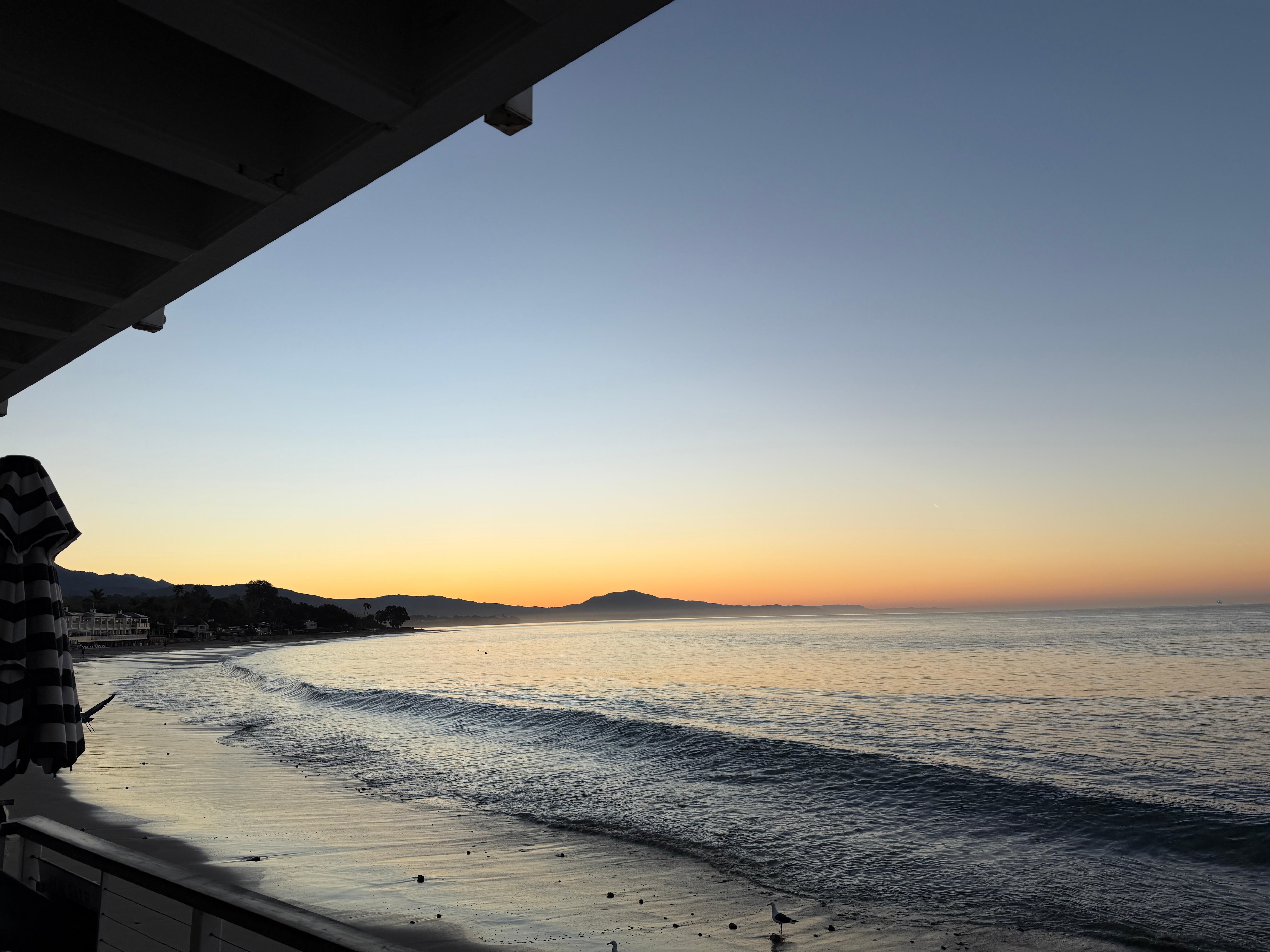 Morning views to the left.