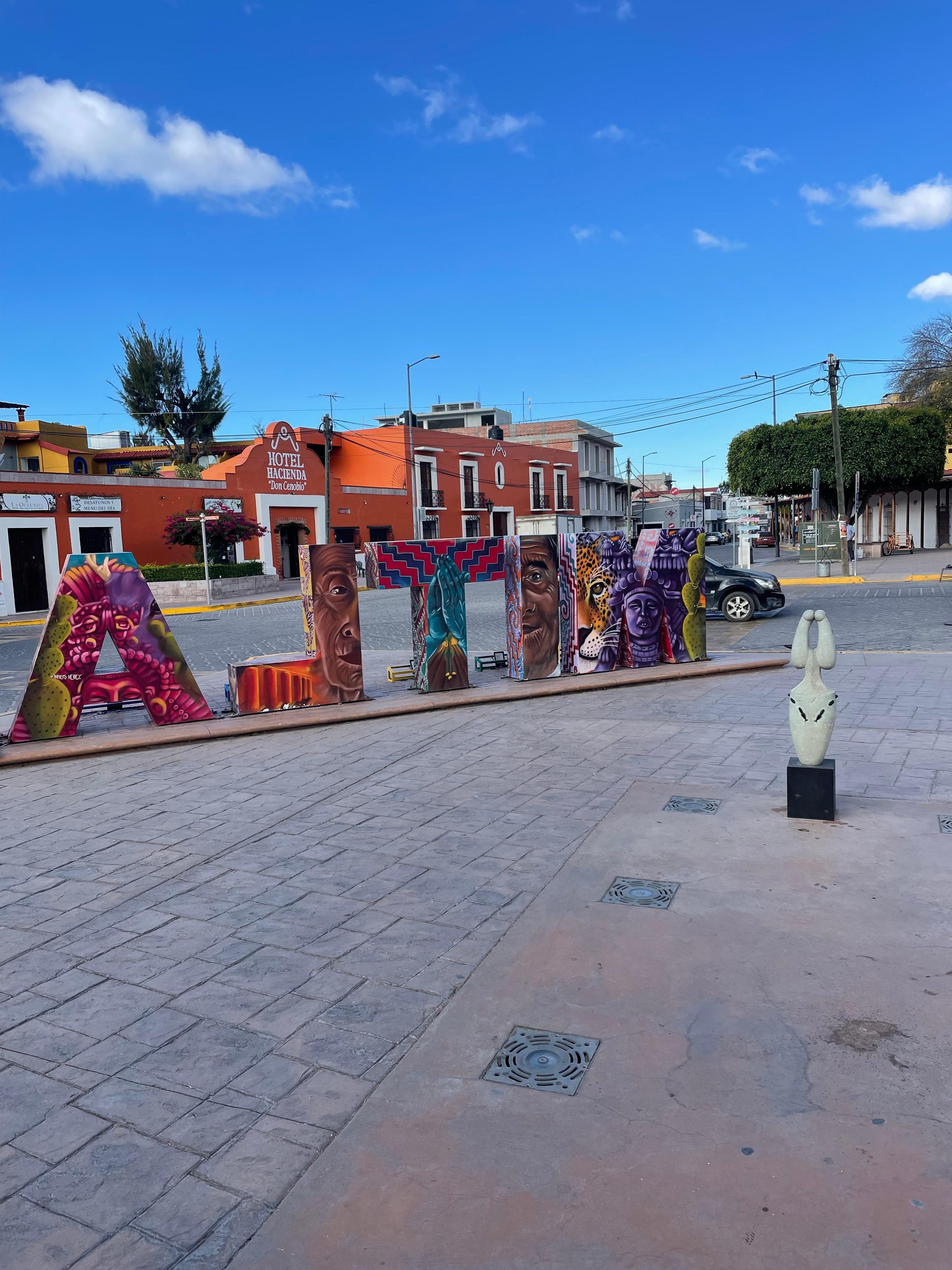 You can see it in the distance from the Palacio. 