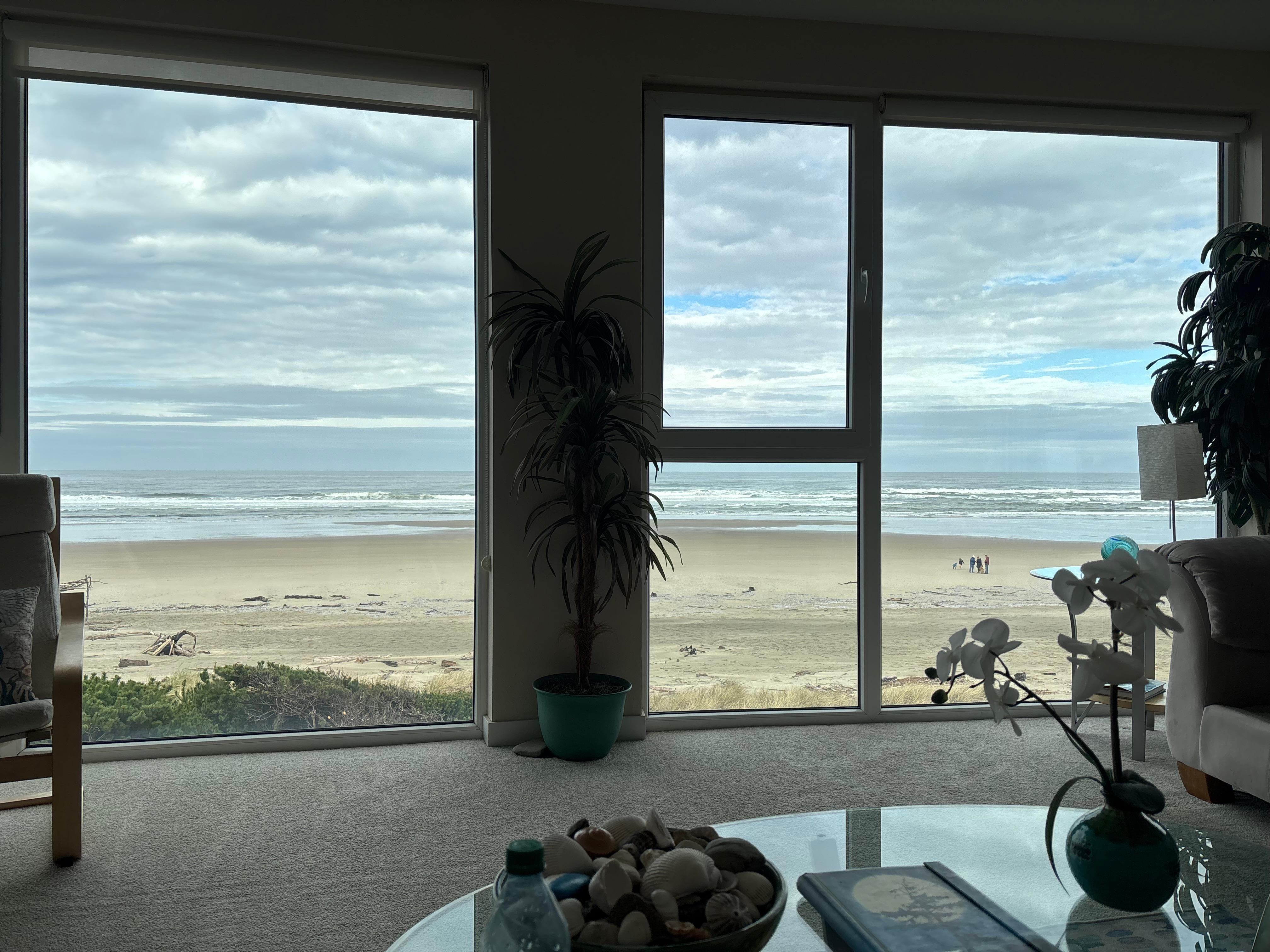 View from the couch in the living room. 