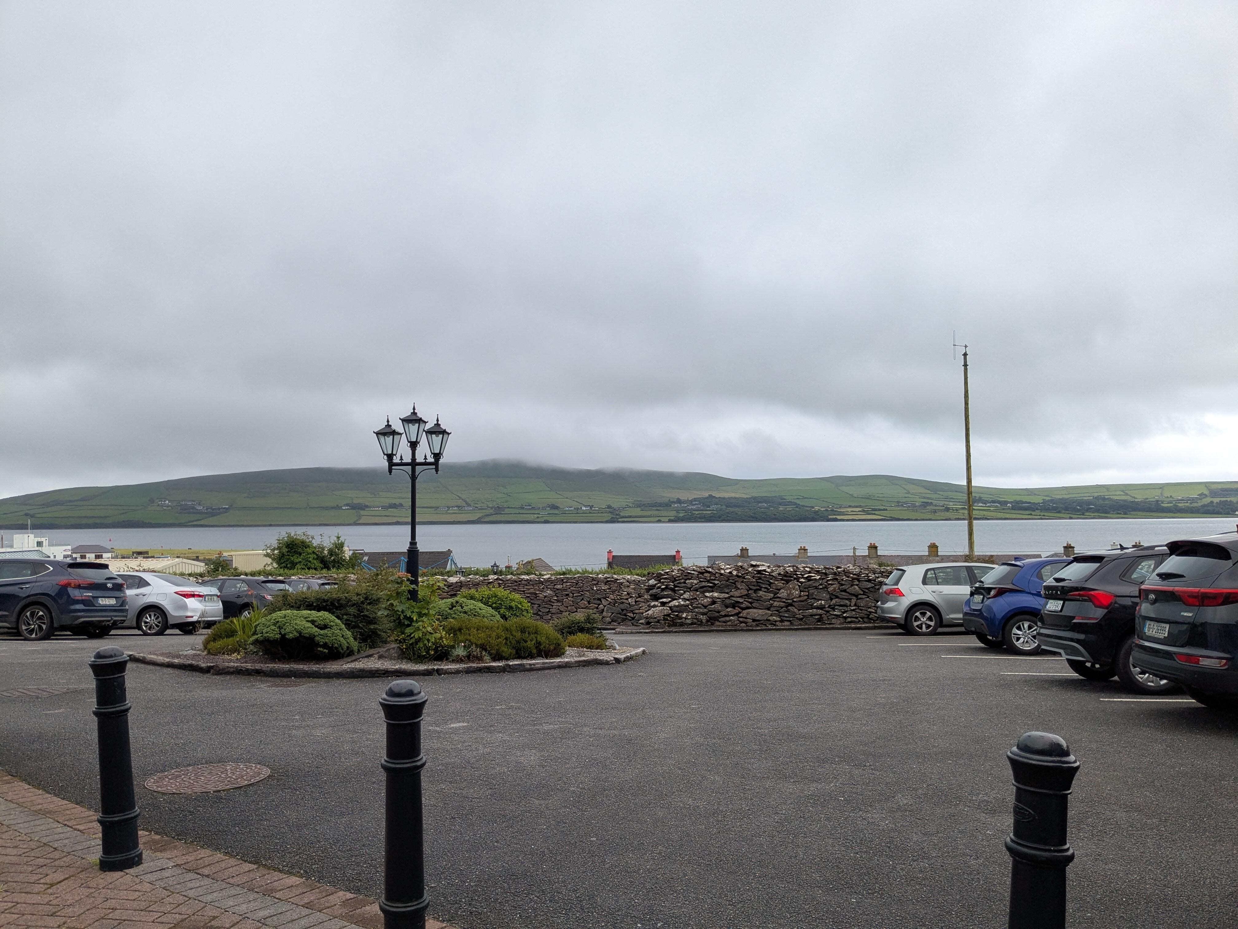 View from the hotel parking lot 