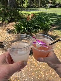 Savanna is friendly to carrying your drinks and enjoying them in the park