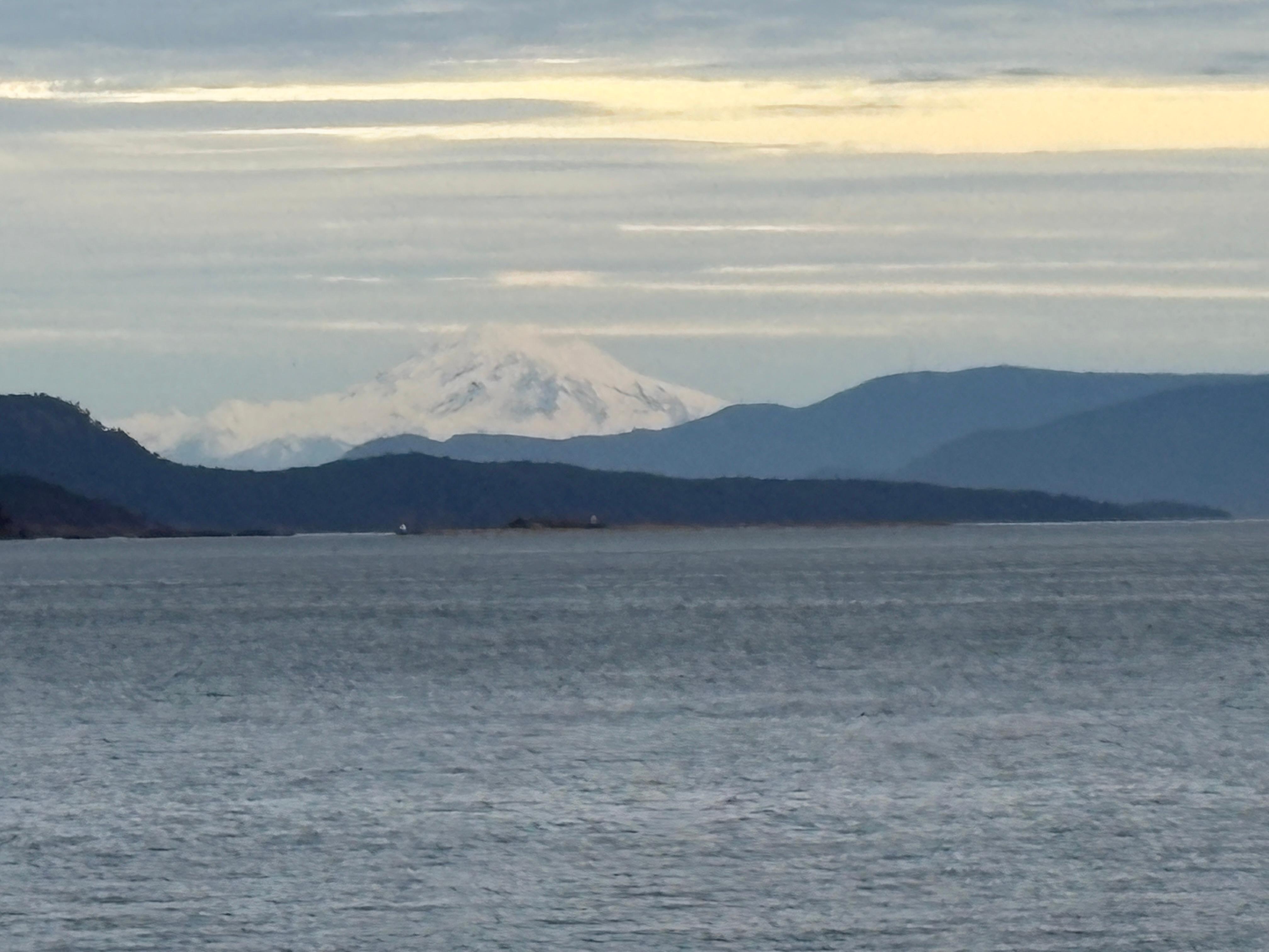 Looking across to Mt Baker, Washington USA