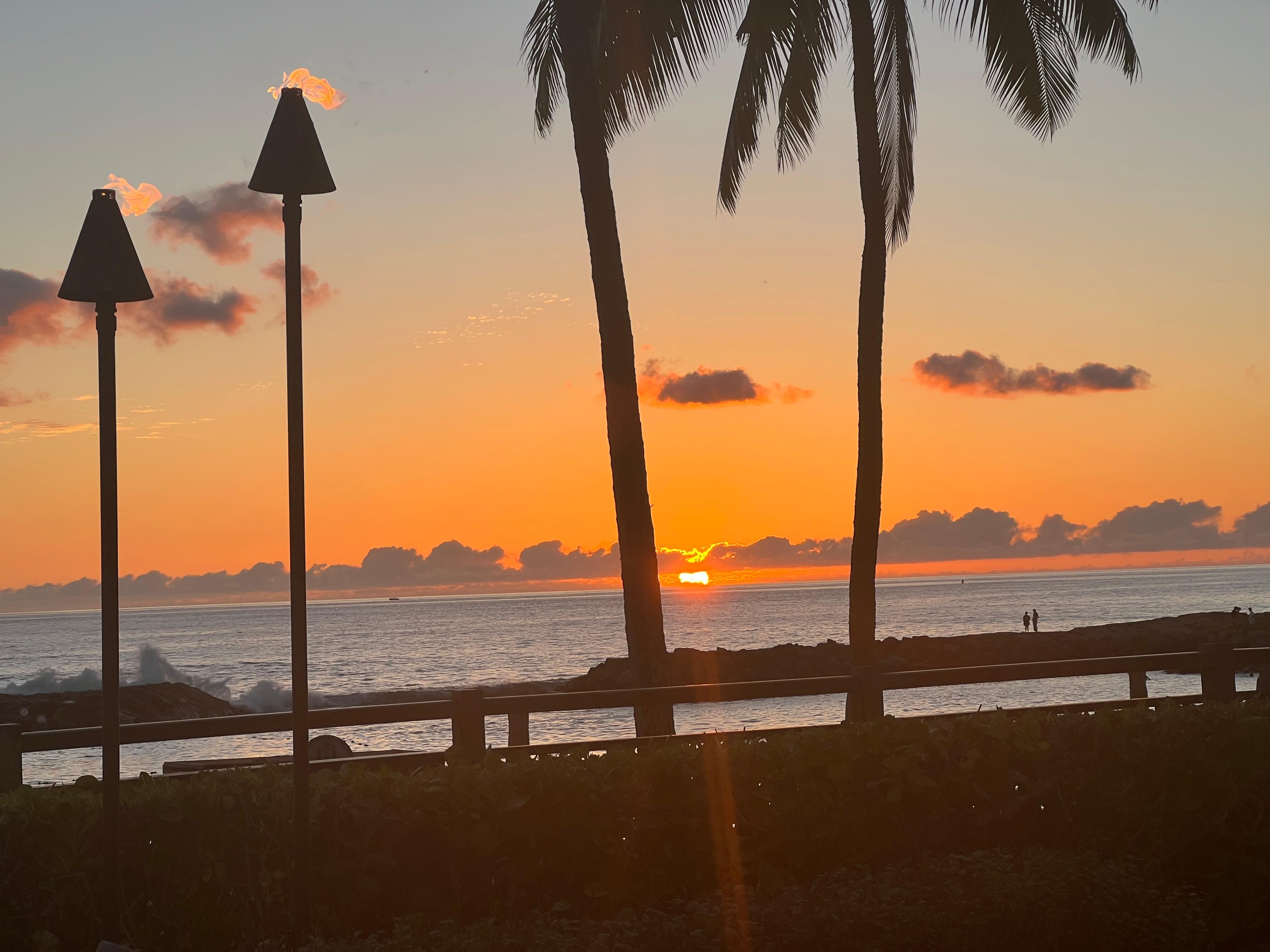 Lagoon sunset