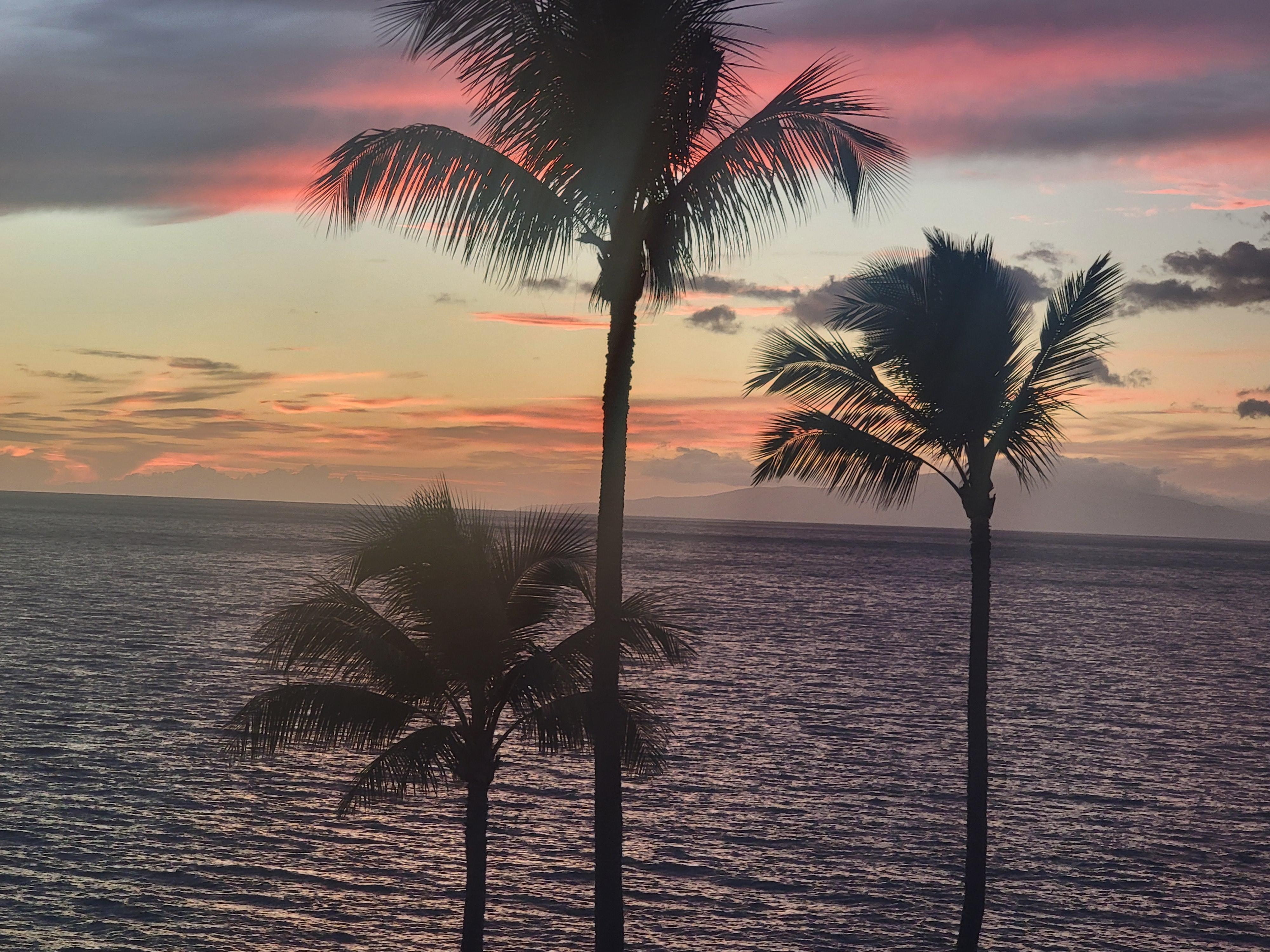 Sunset from the balcony 