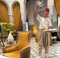 Welcome Morocco mint tea.