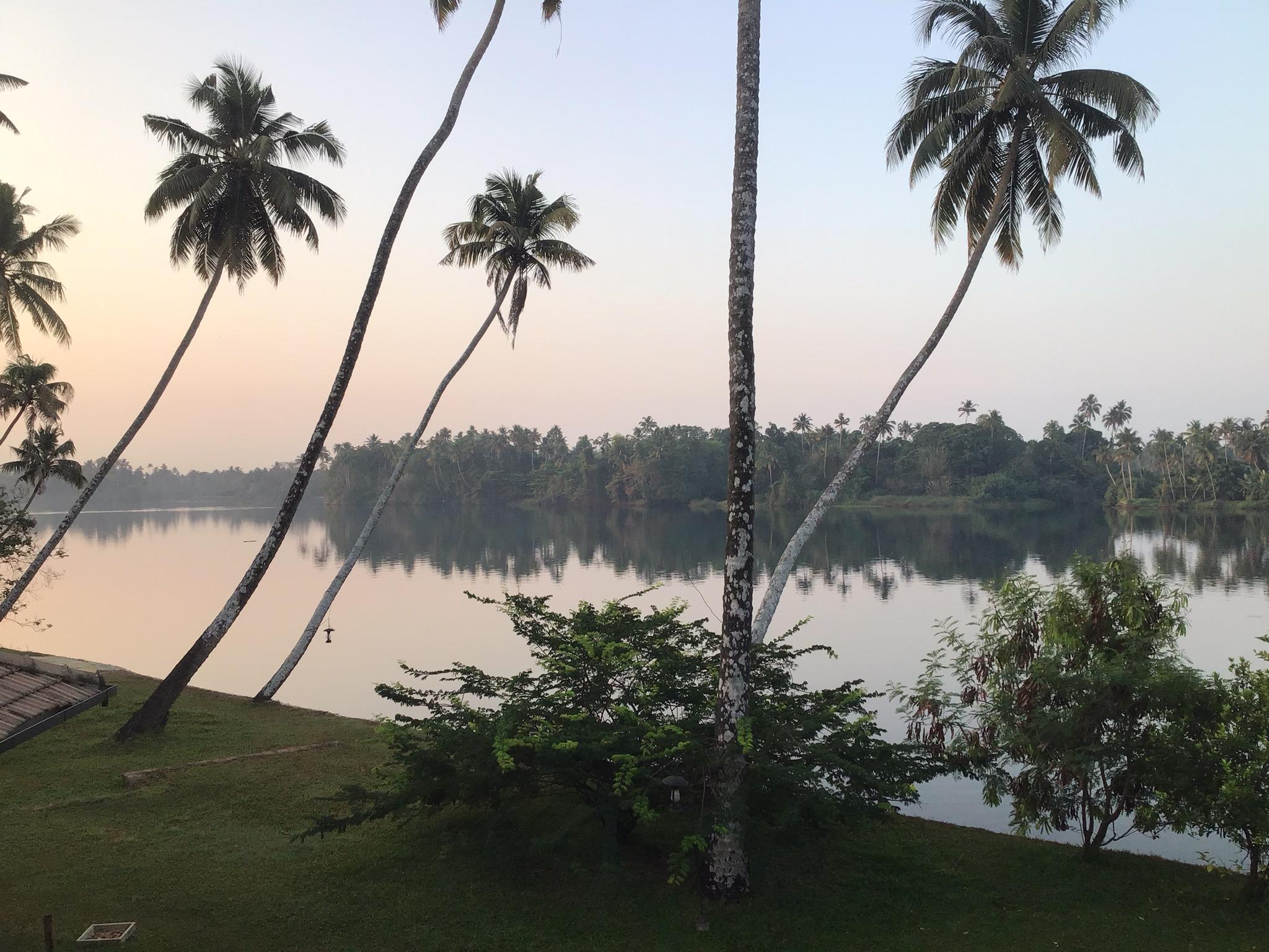 Sunset view from balcony