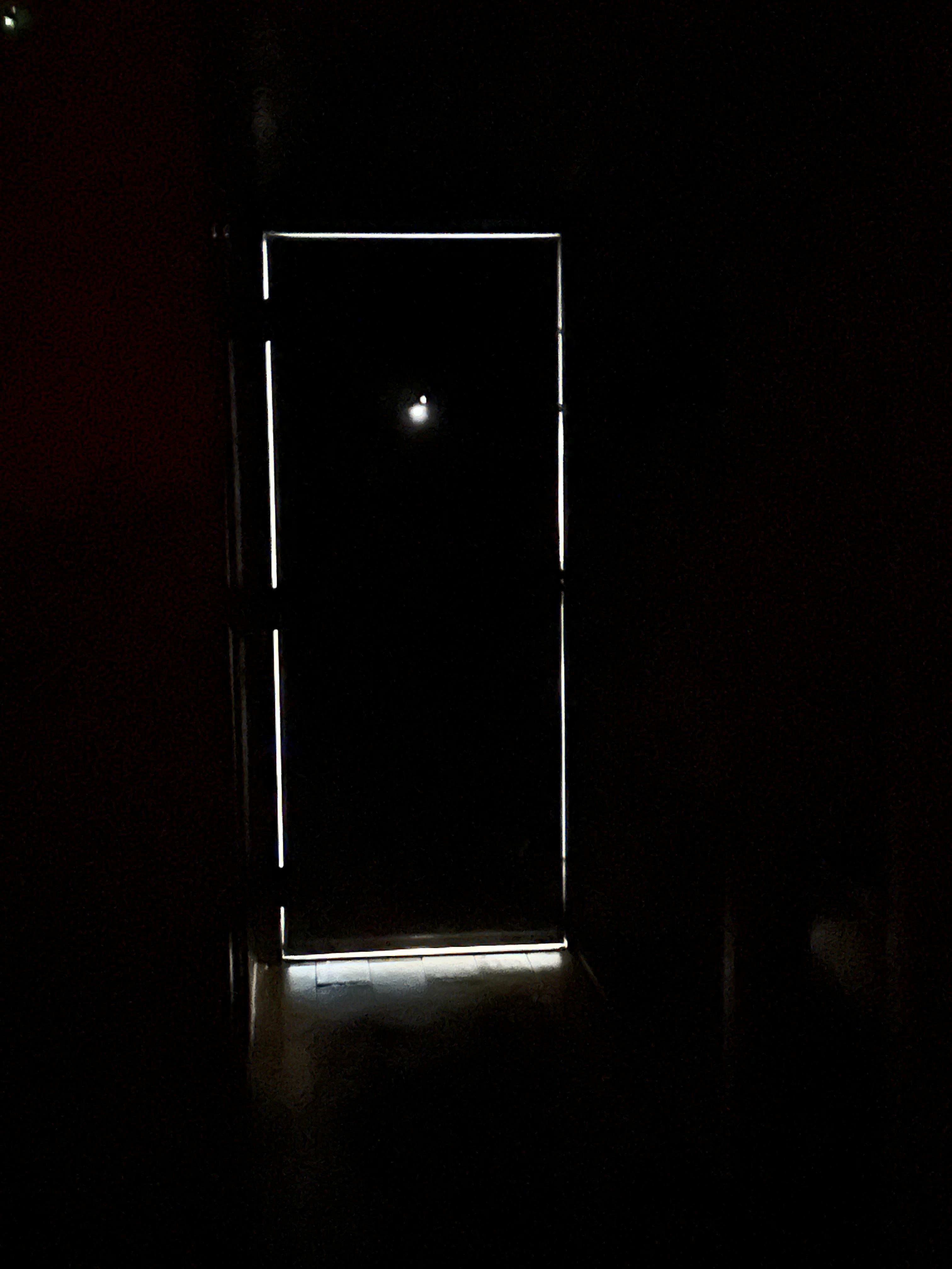 Door not sealed properly.