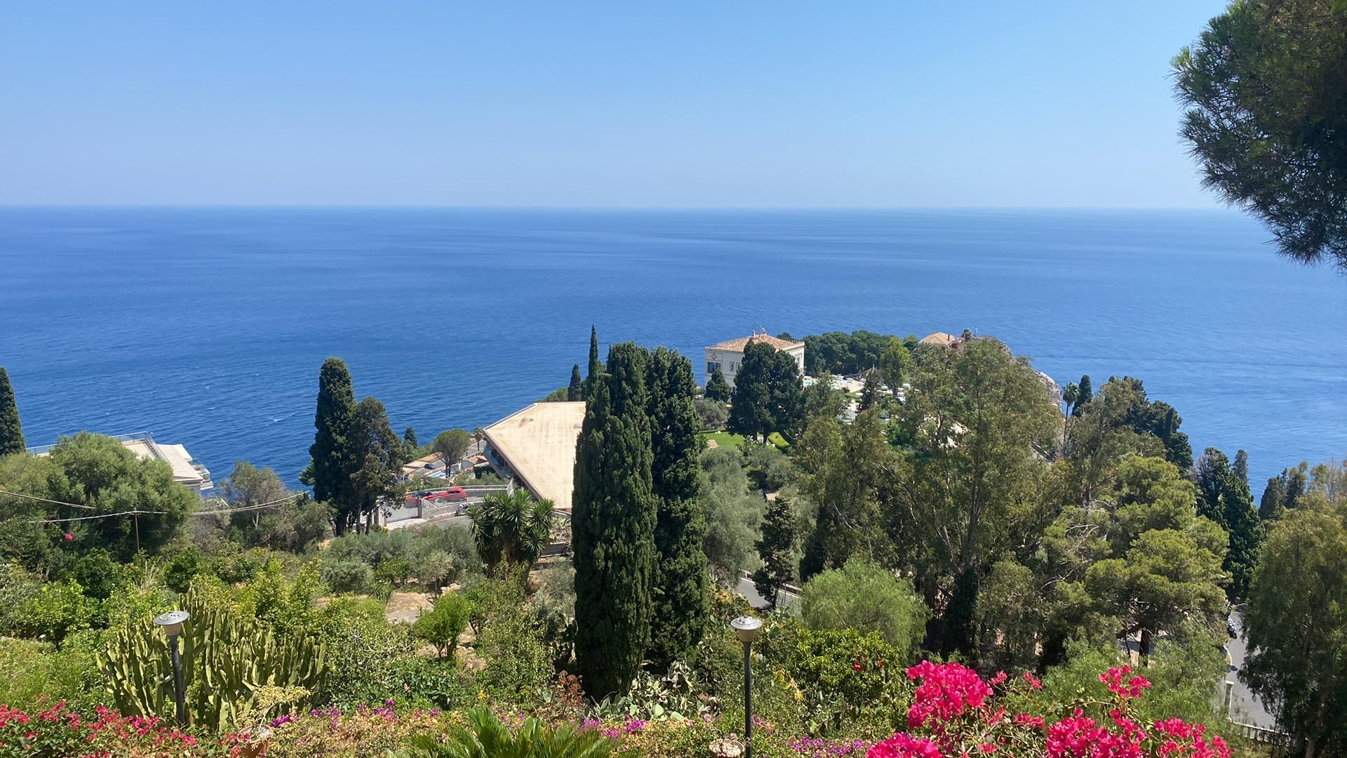 Vue depuis la terrasse de notre chambre 