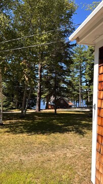 Here is the real view of the lake from the house.