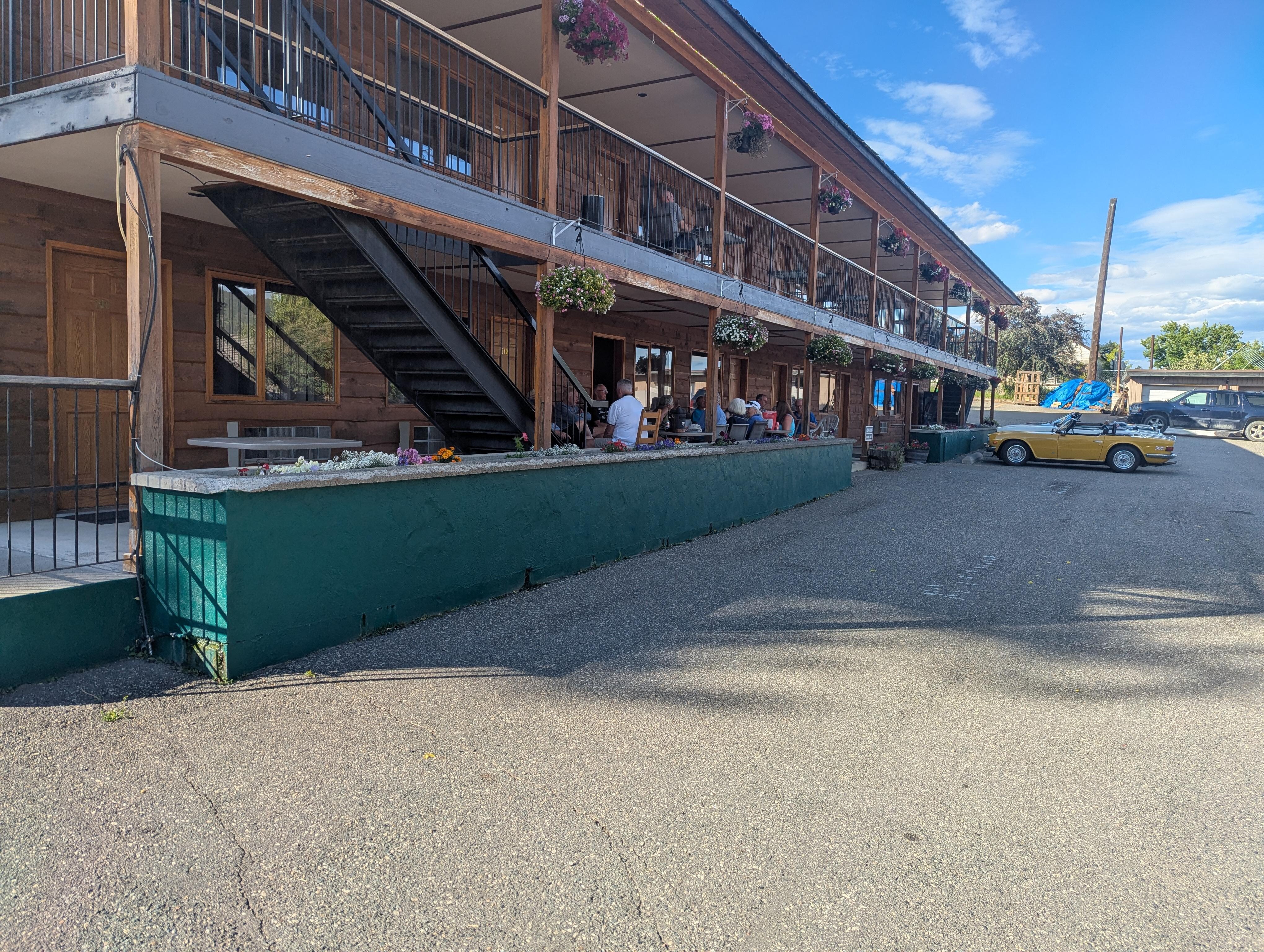 View from the parking lot