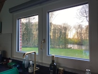 Coucher de soleil vu de la cuisine