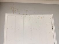 Drinks sprayed against the wall
