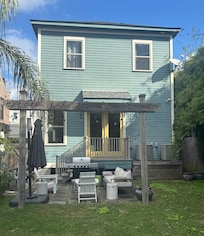 Backyard. Private and it had everything you might need.