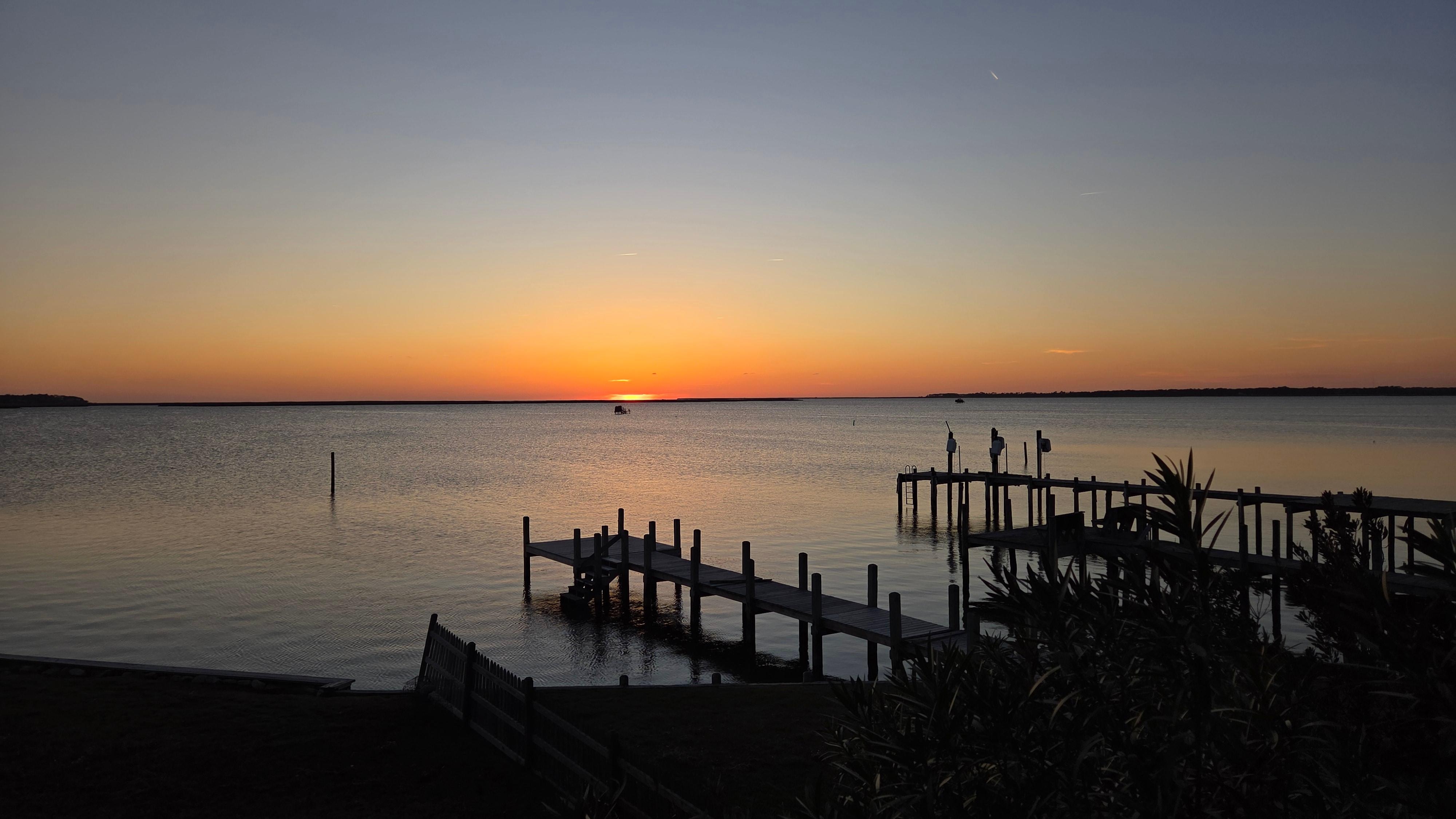 Sunset view from the back deck