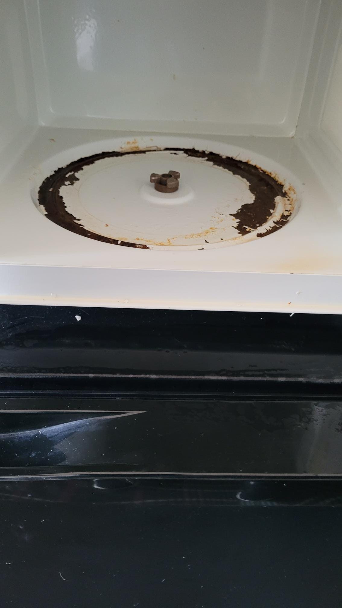 I tried washing this thinking it was food, but it is RUST. 