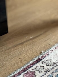 Dirt all over the floors, like it wasn’t cleaned in a few weeks
