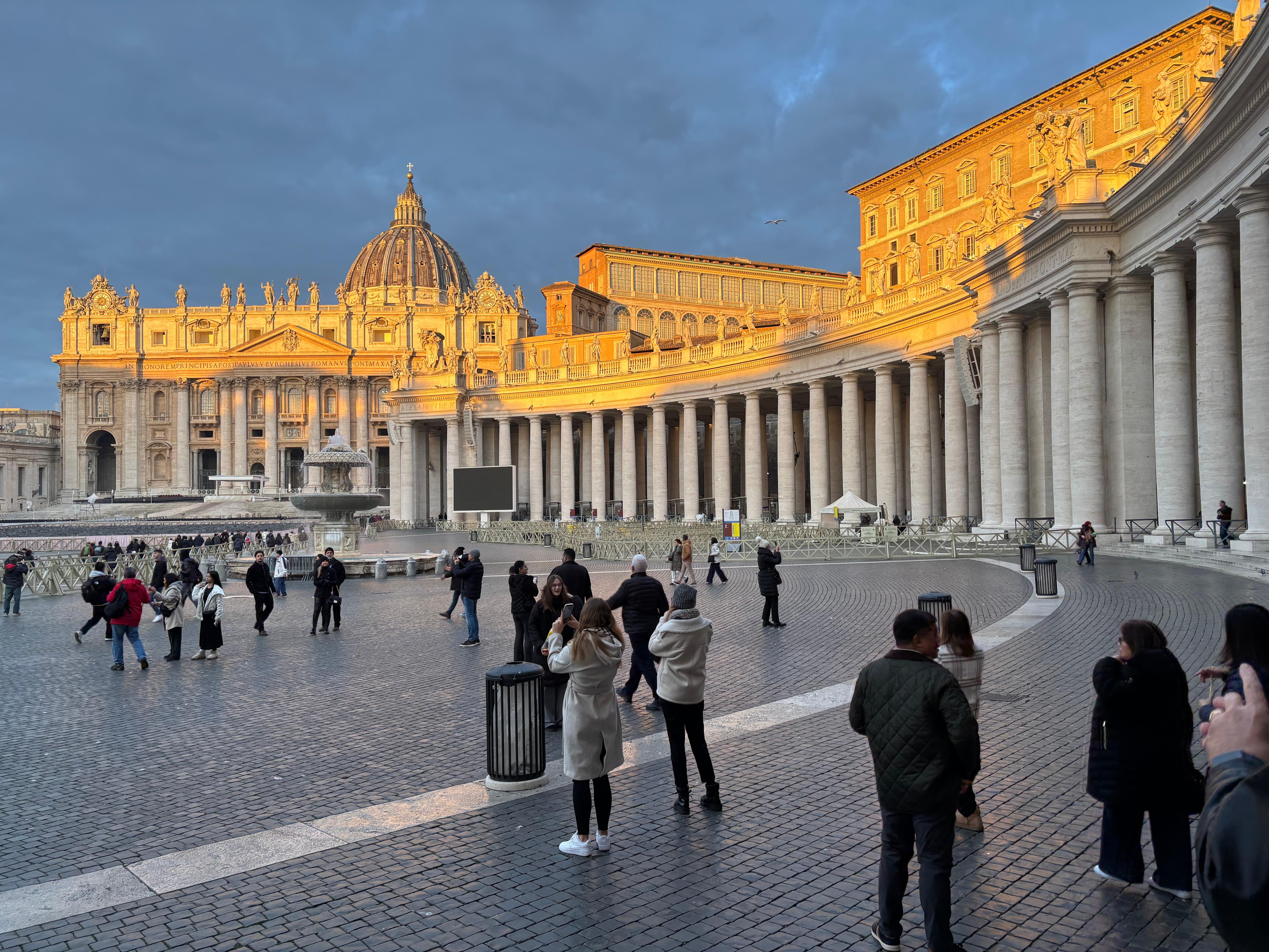 Early morning in St. Peter’s square