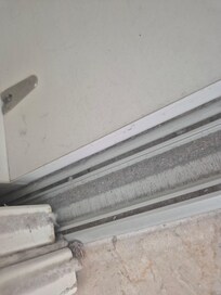 Wardrobe shelves and track dirty