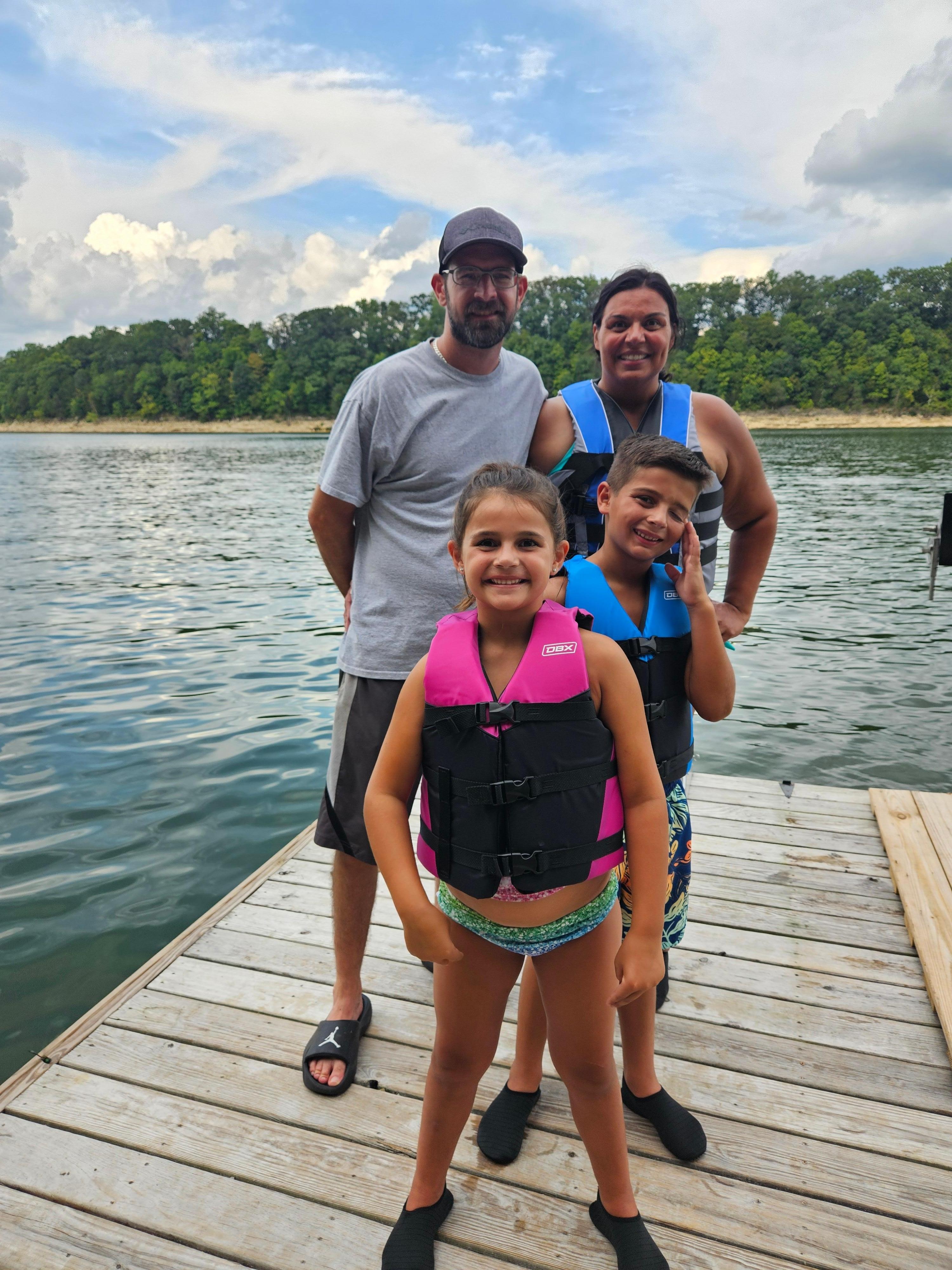 We enjoyed swimming off the dock!