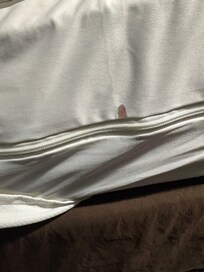 Blood on bed