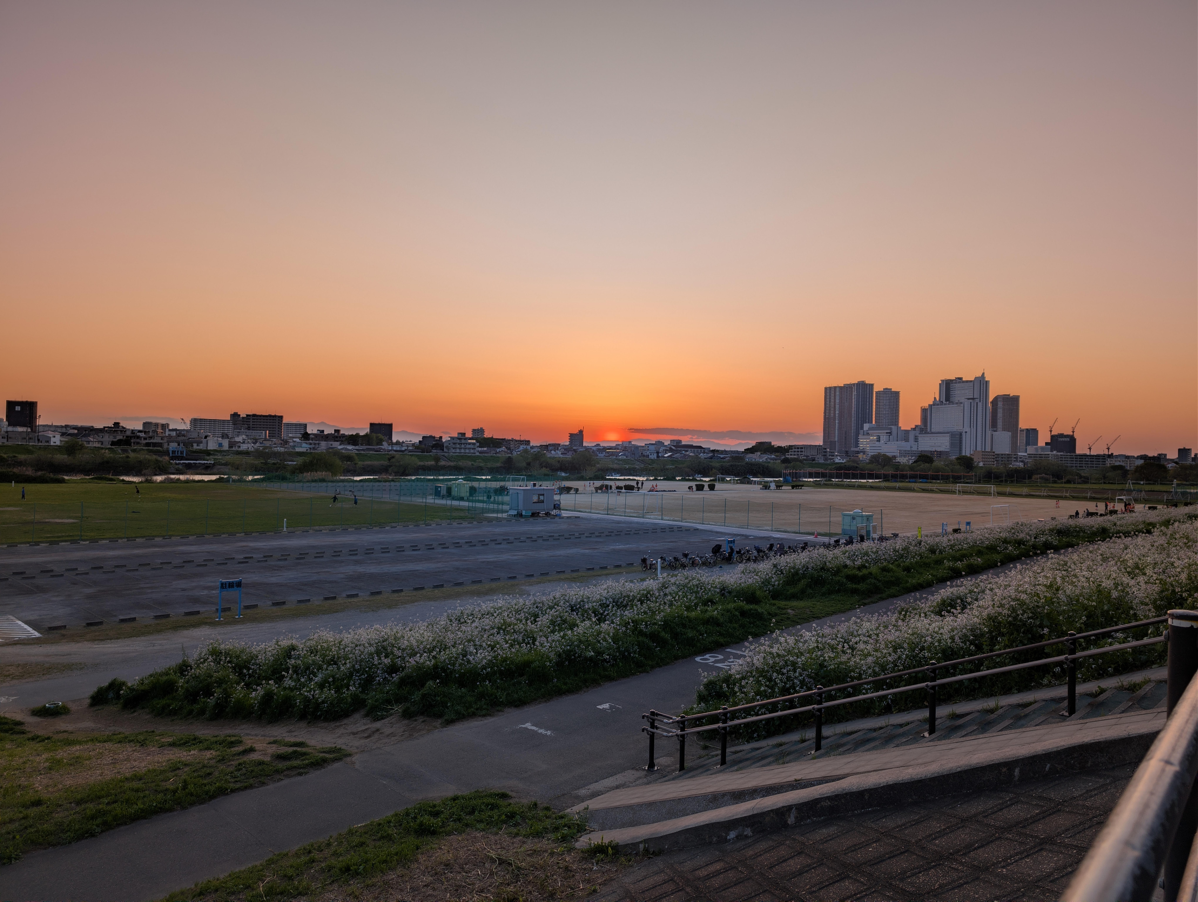 Evening view at the river