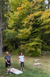 Corn hole with new bags.