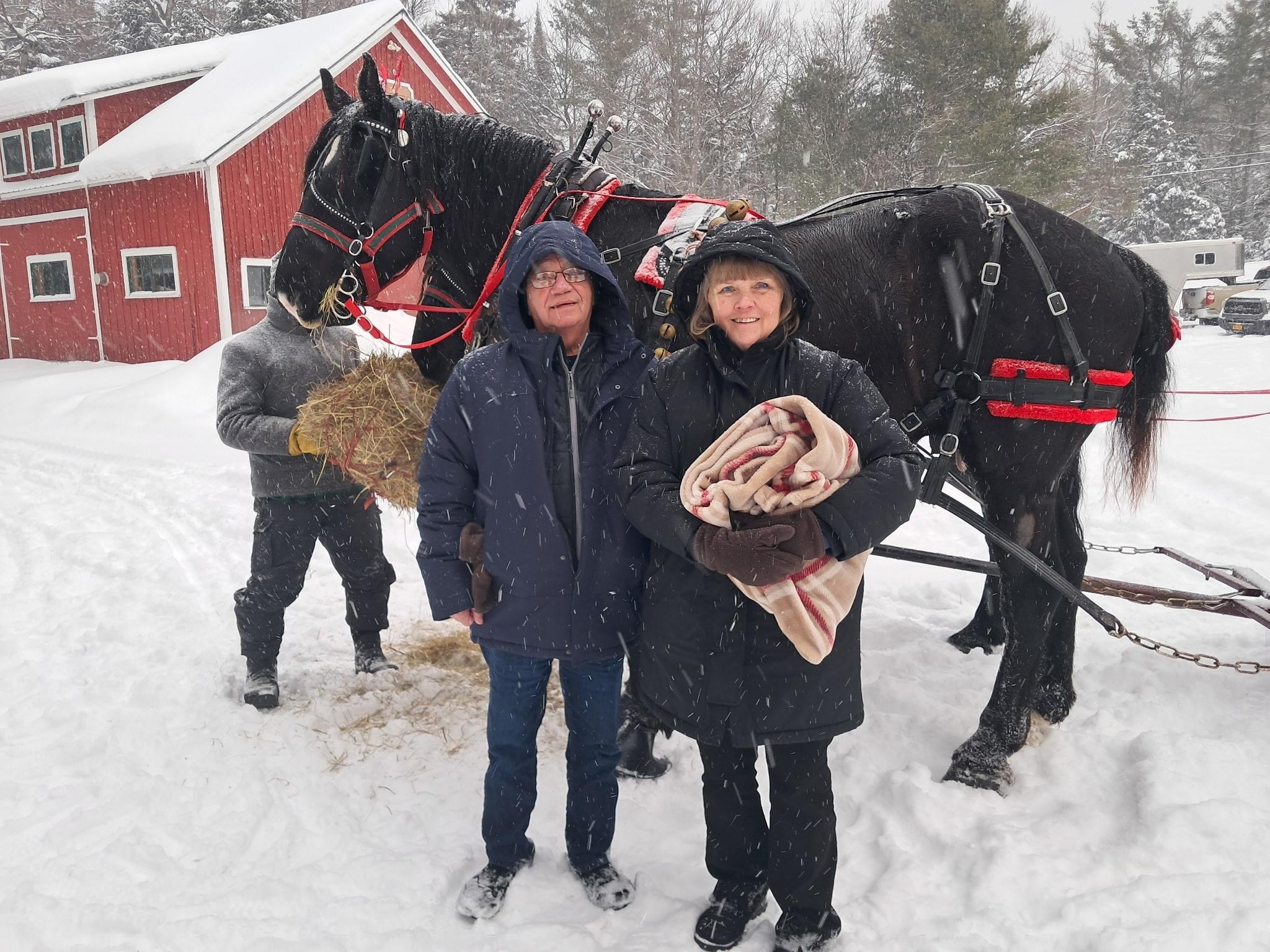 While visiting Franklin Pond, we did the carriage ride and speakeasy dinner at Lake Clear.