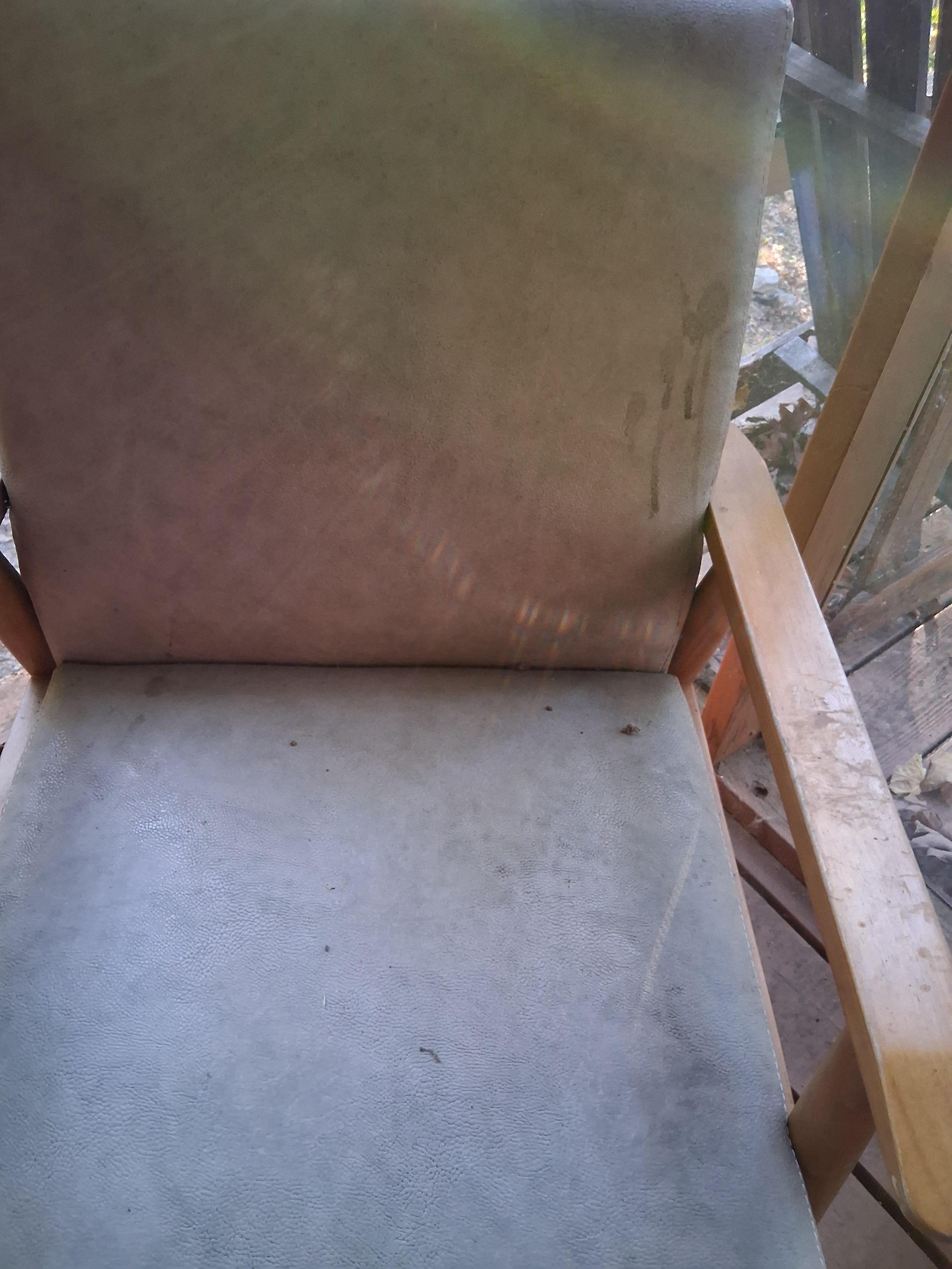 Nasty chair in "screened in porch"