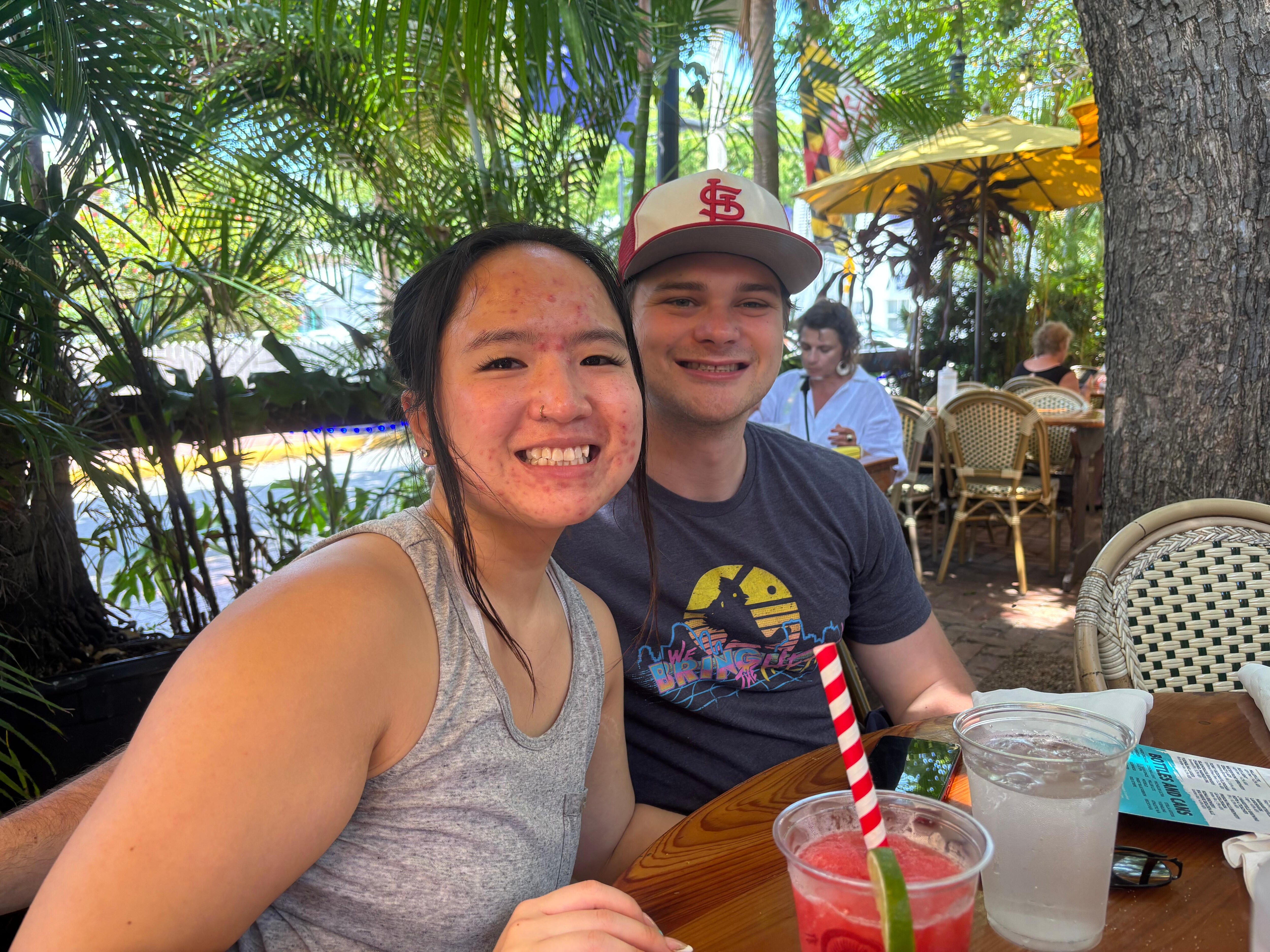 My nephew and his fiancée 