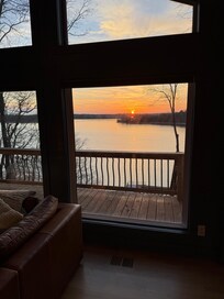 Sunset from living room