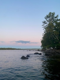 The lake near sunset