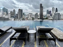 Vue depuis la piscine