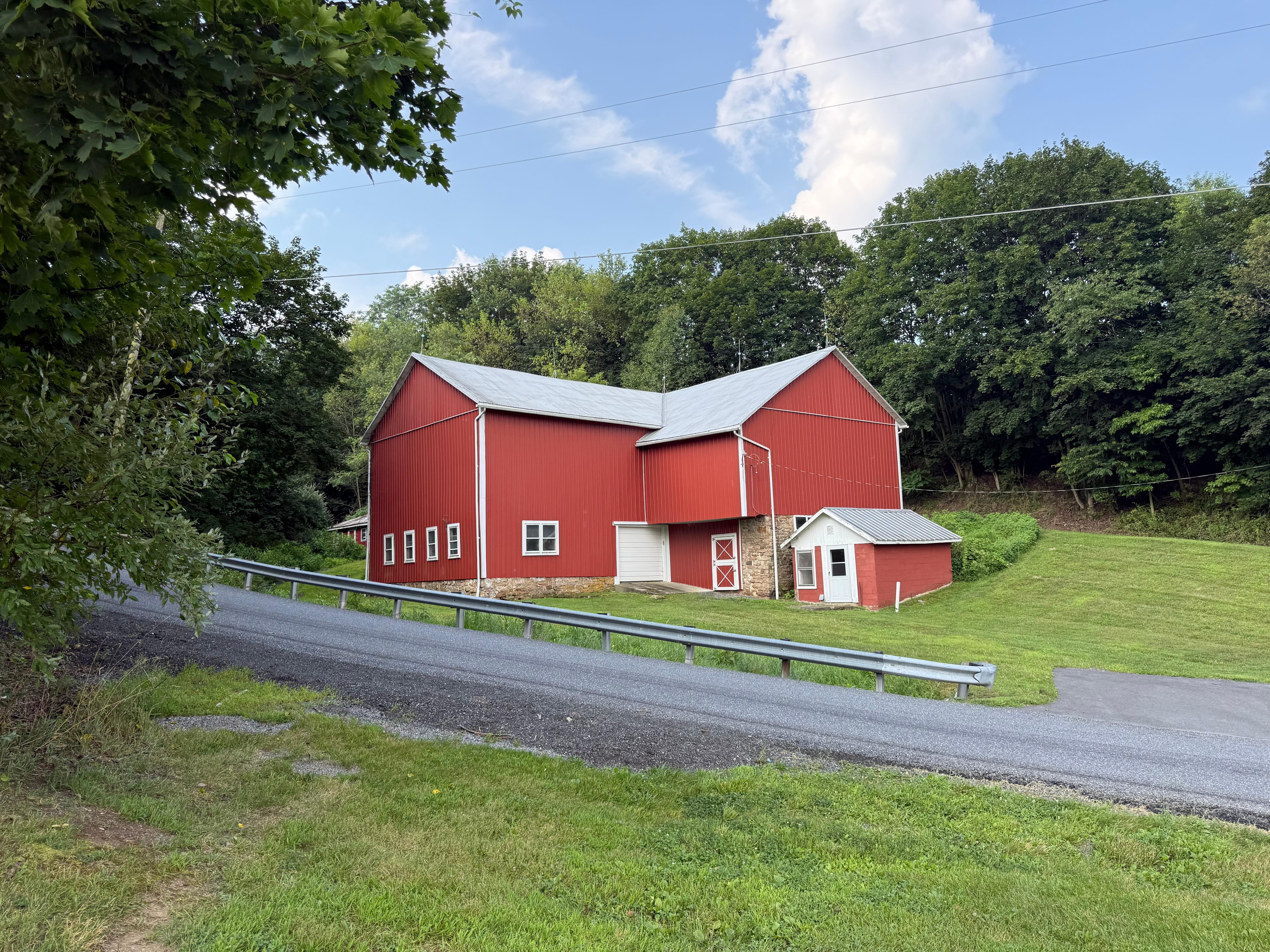 Barn across the street