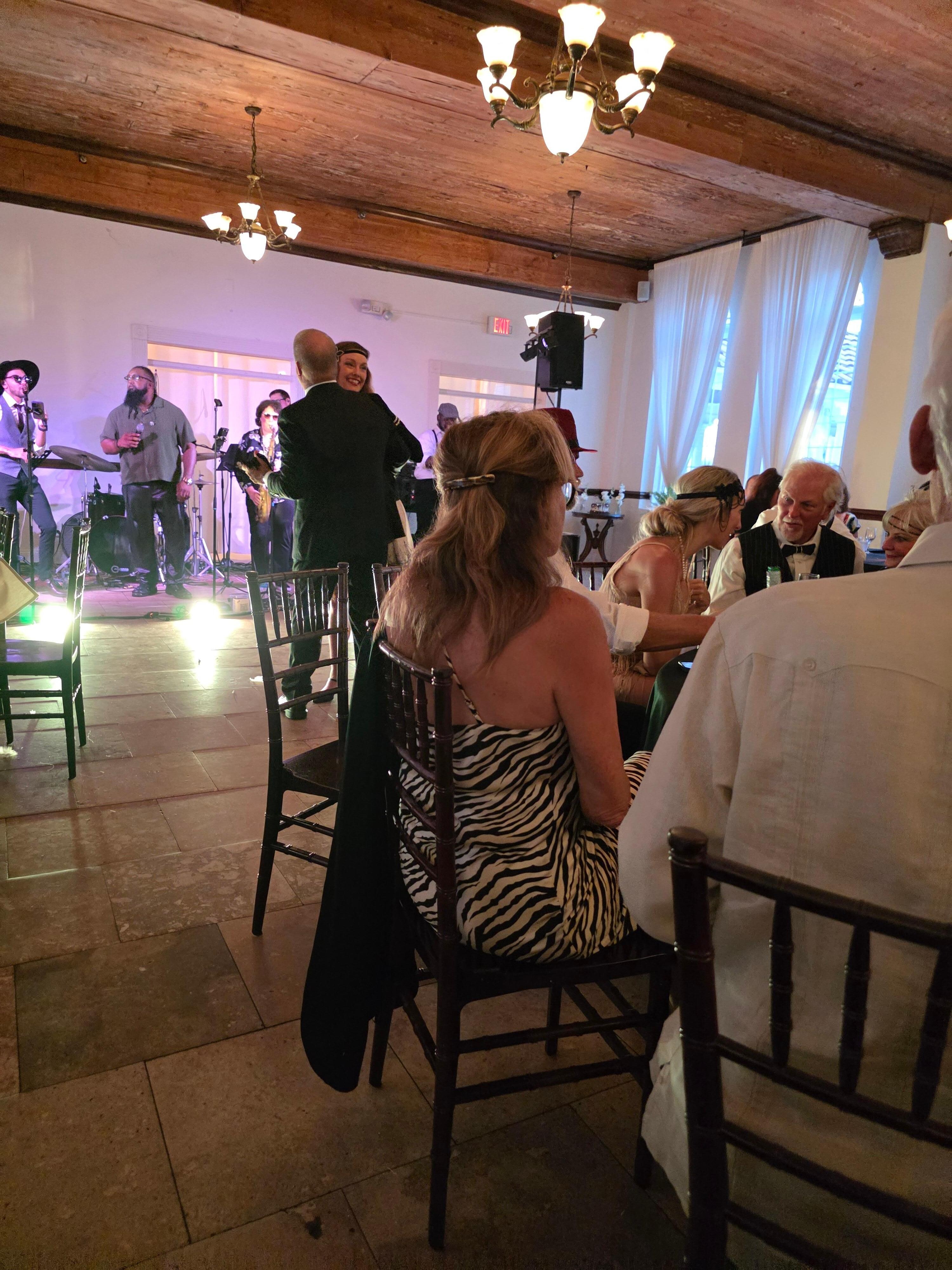 Dance floor for party.