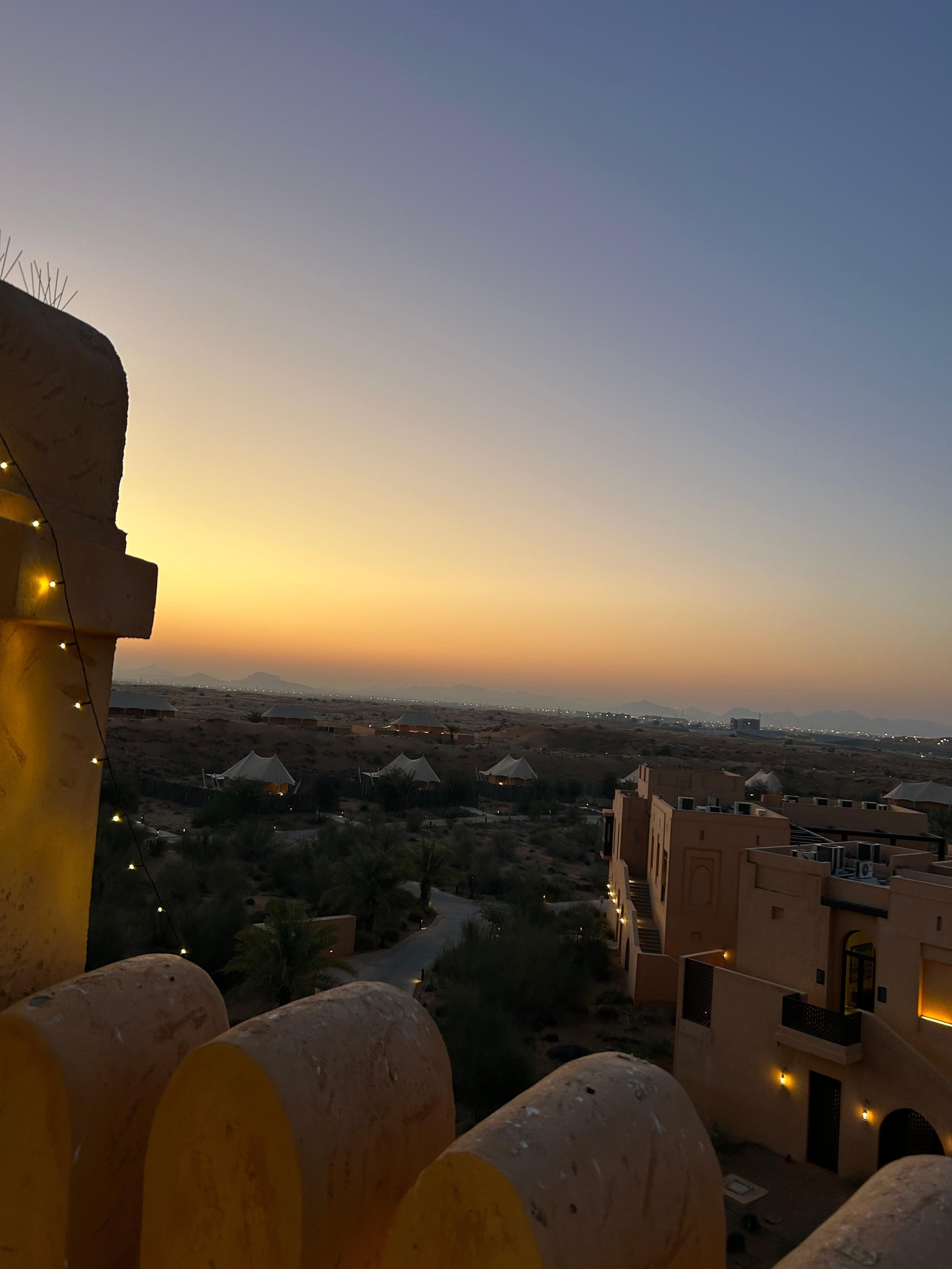 物見台からの夕焼け