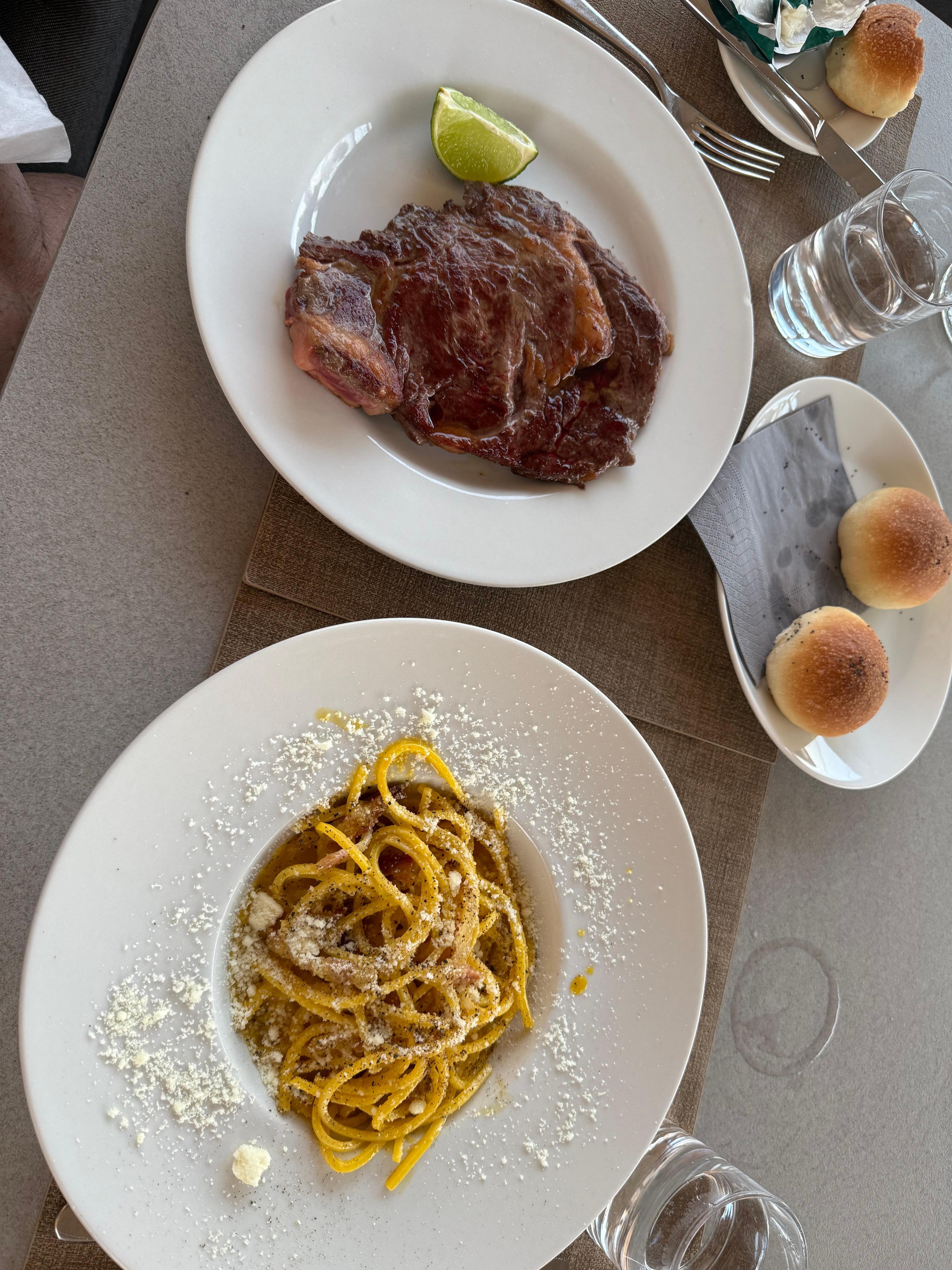 Terrific food on the rooftop, and the price was great...