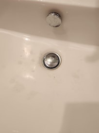 Sink had a slow drain and stained