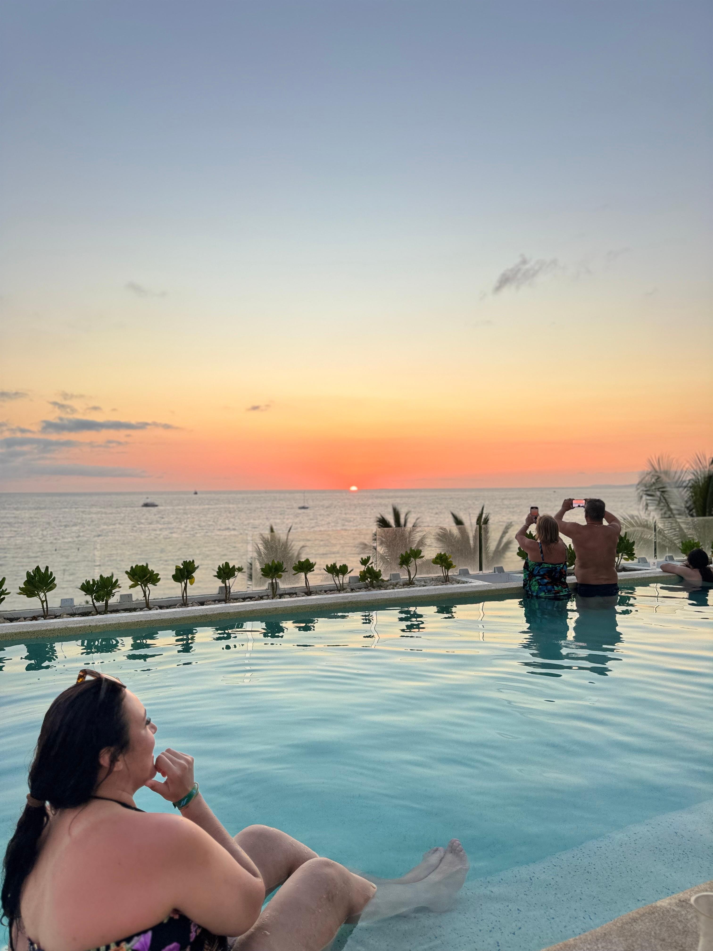 This is rooftop pool