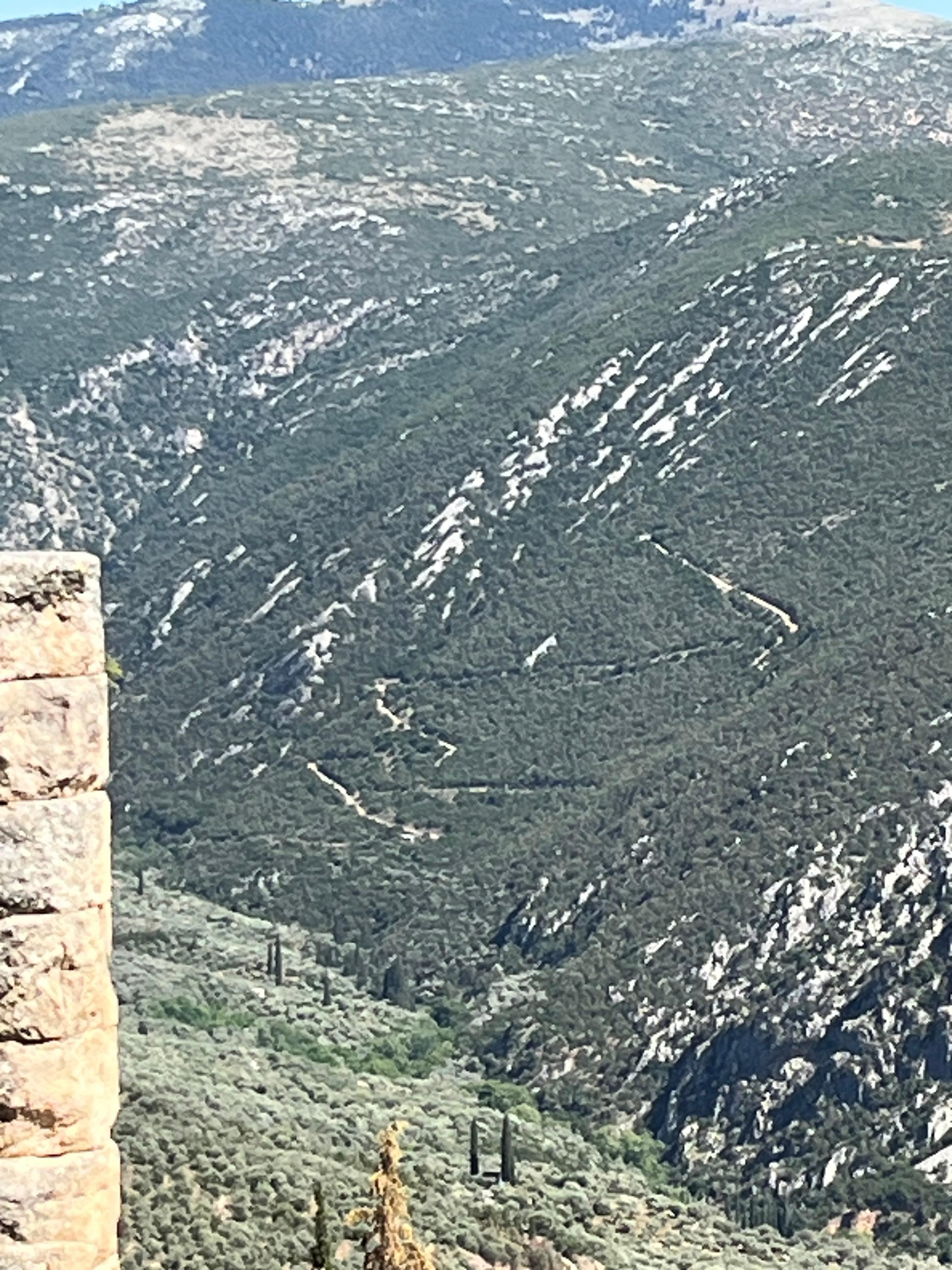 Canyon below Apollos Temple