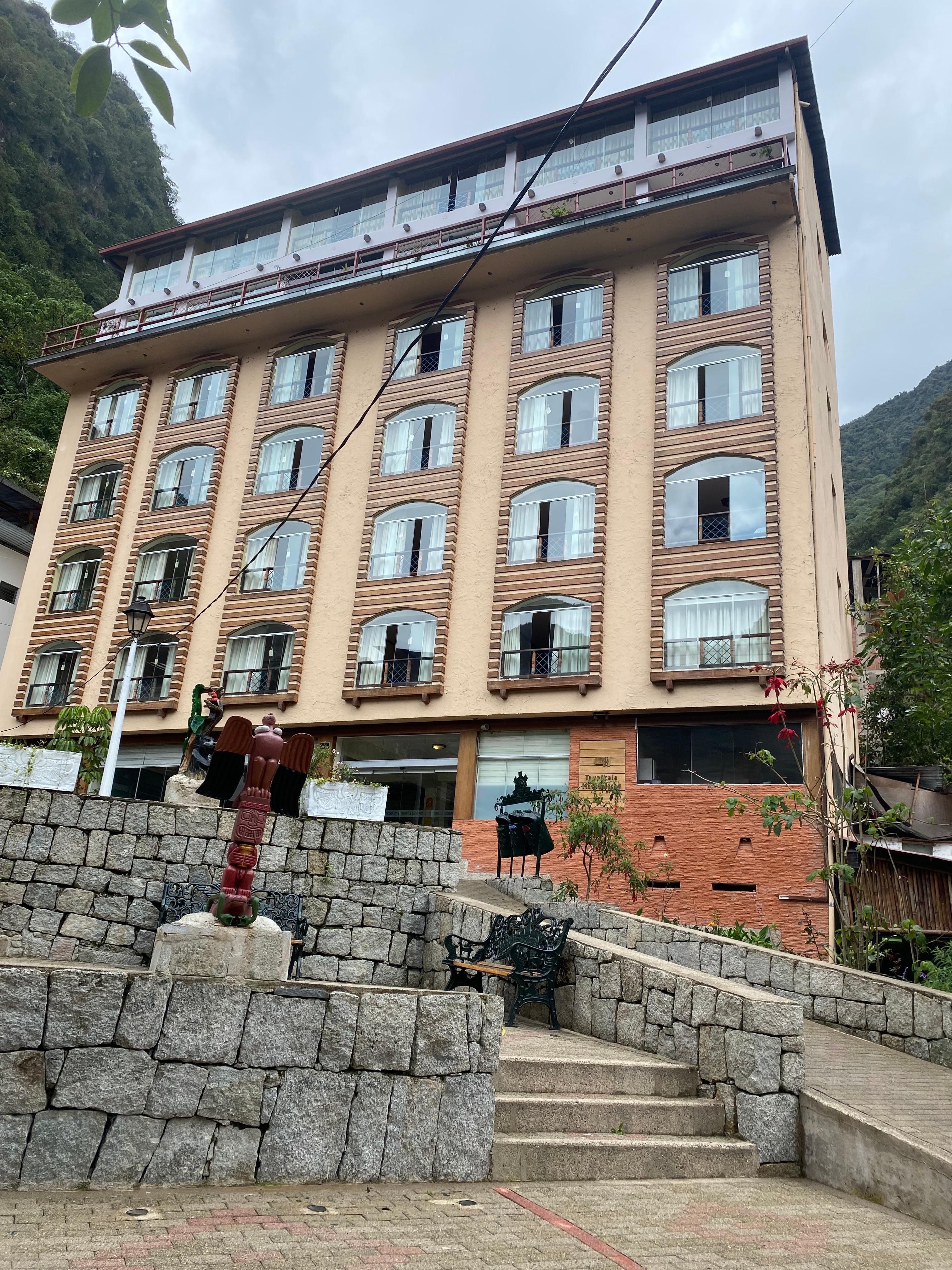 front of hotel
